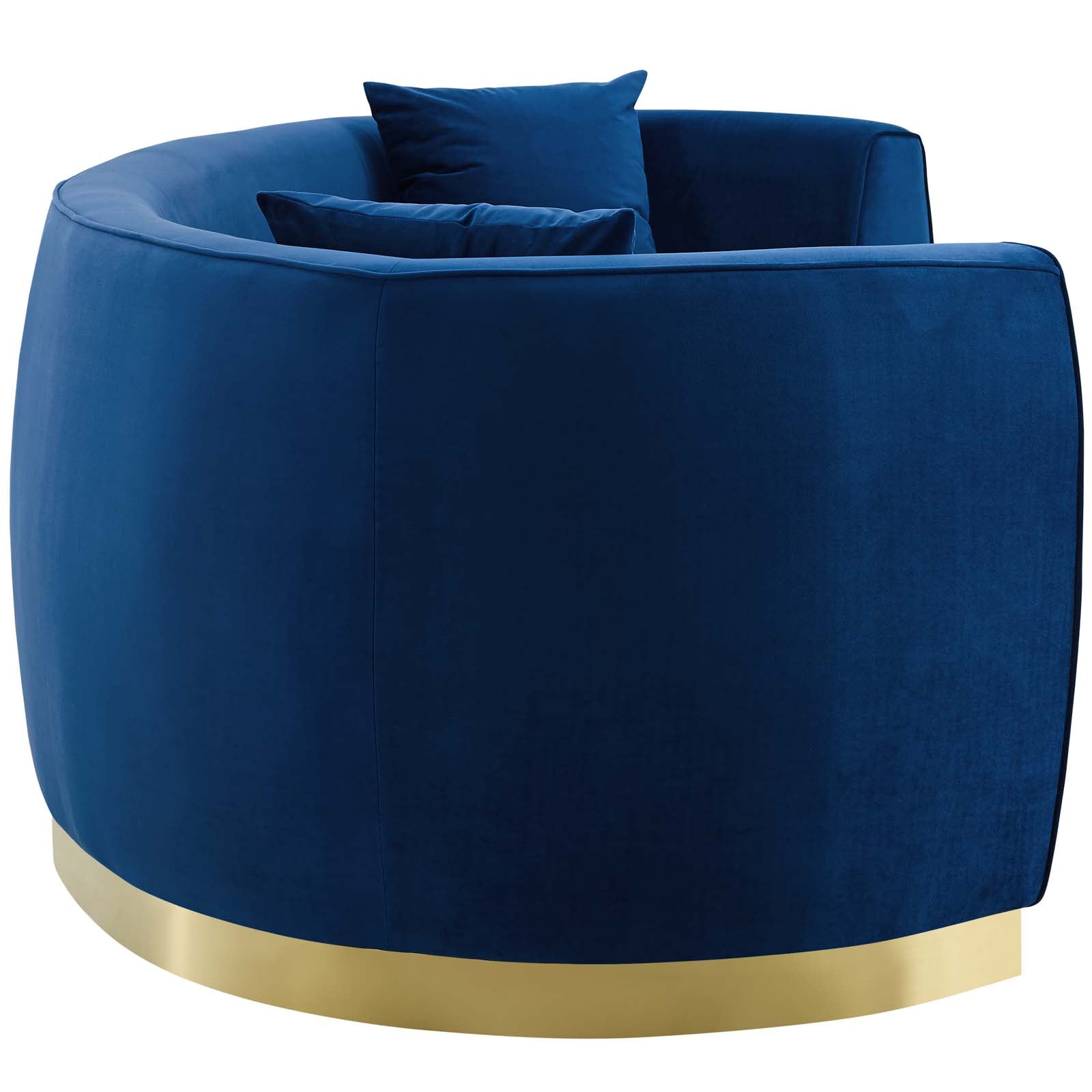 Modway Sofas & Couches - Resolute Sofa Navy & Gold