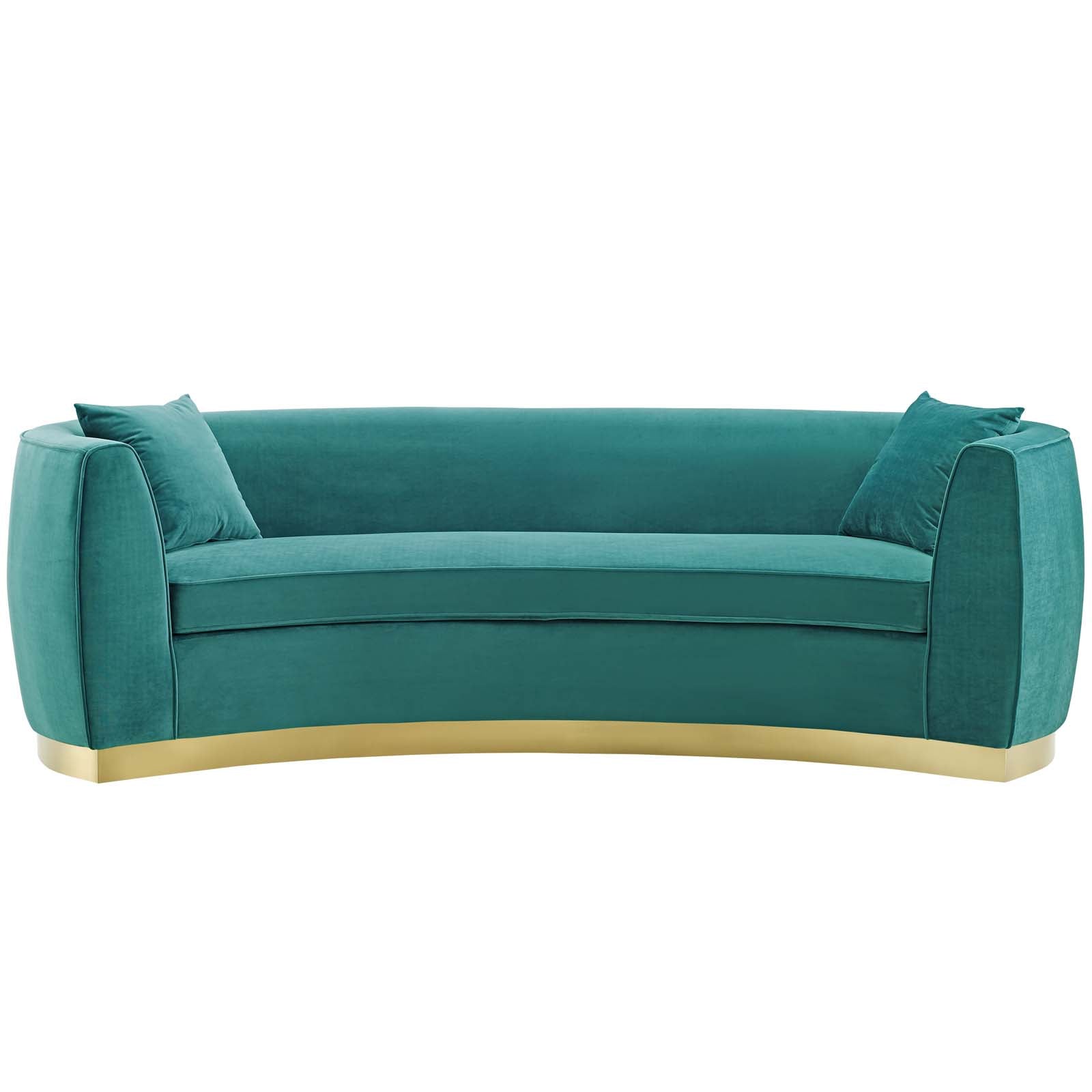 Modway Sofas & Couches - Resolute Curved Performance Sofa Teal