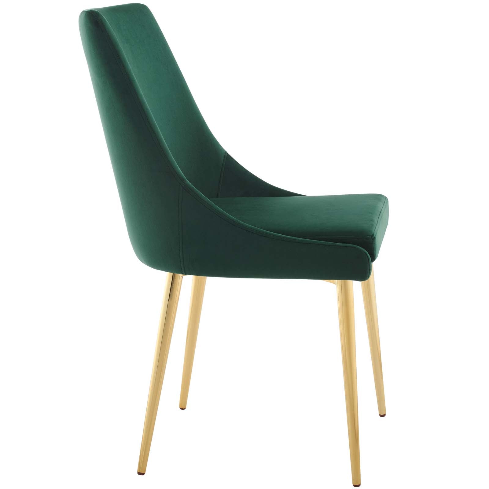 Modway Dining Chairs - Viscount Accent Performance Velvet Dining Chair Green
