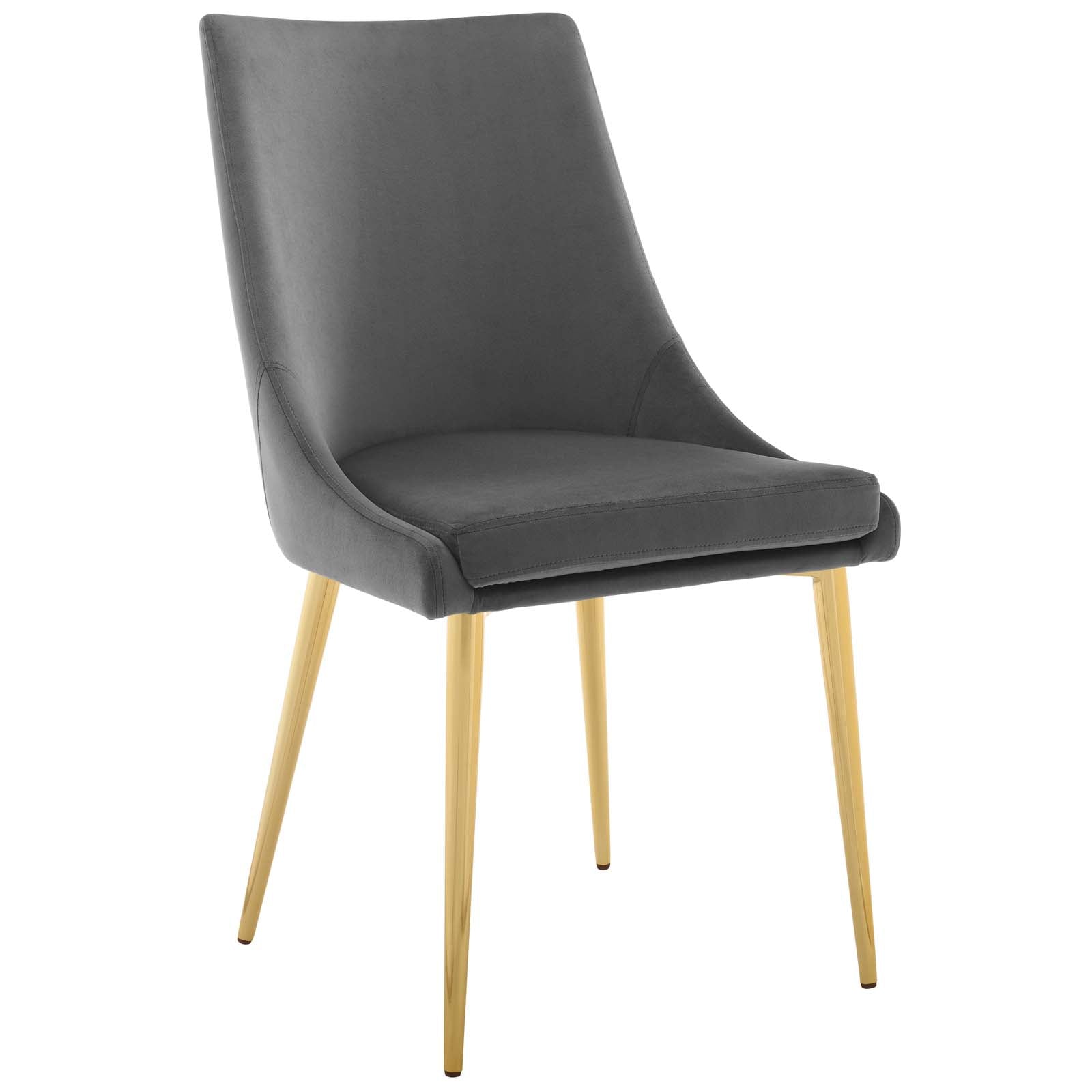 Modway Dining Chairs - Viscount Accent Performance Velvet Dining Chair Gray