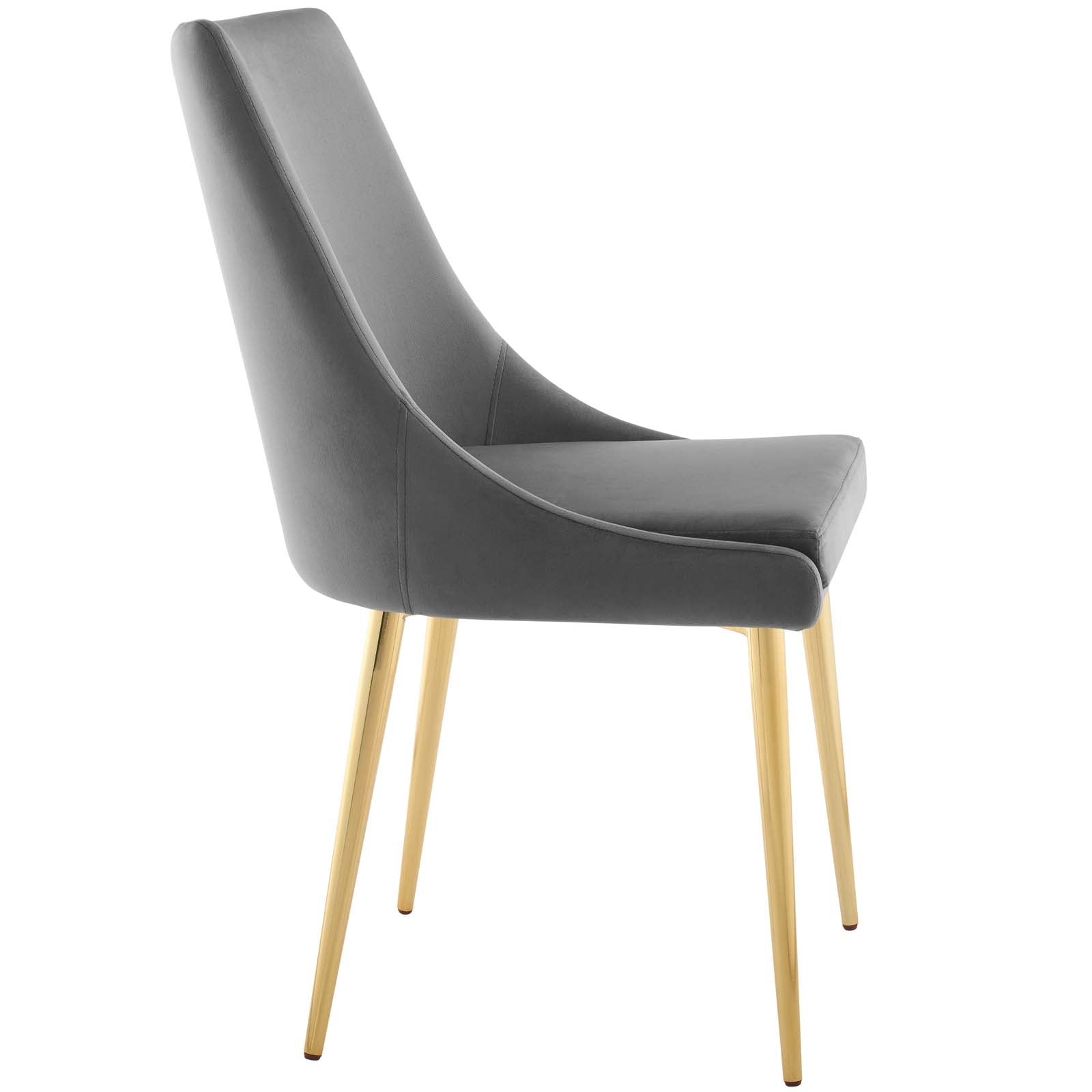 Modway Dining Chairs - Viscount Accent Performance Velvet Dining Chair Gray