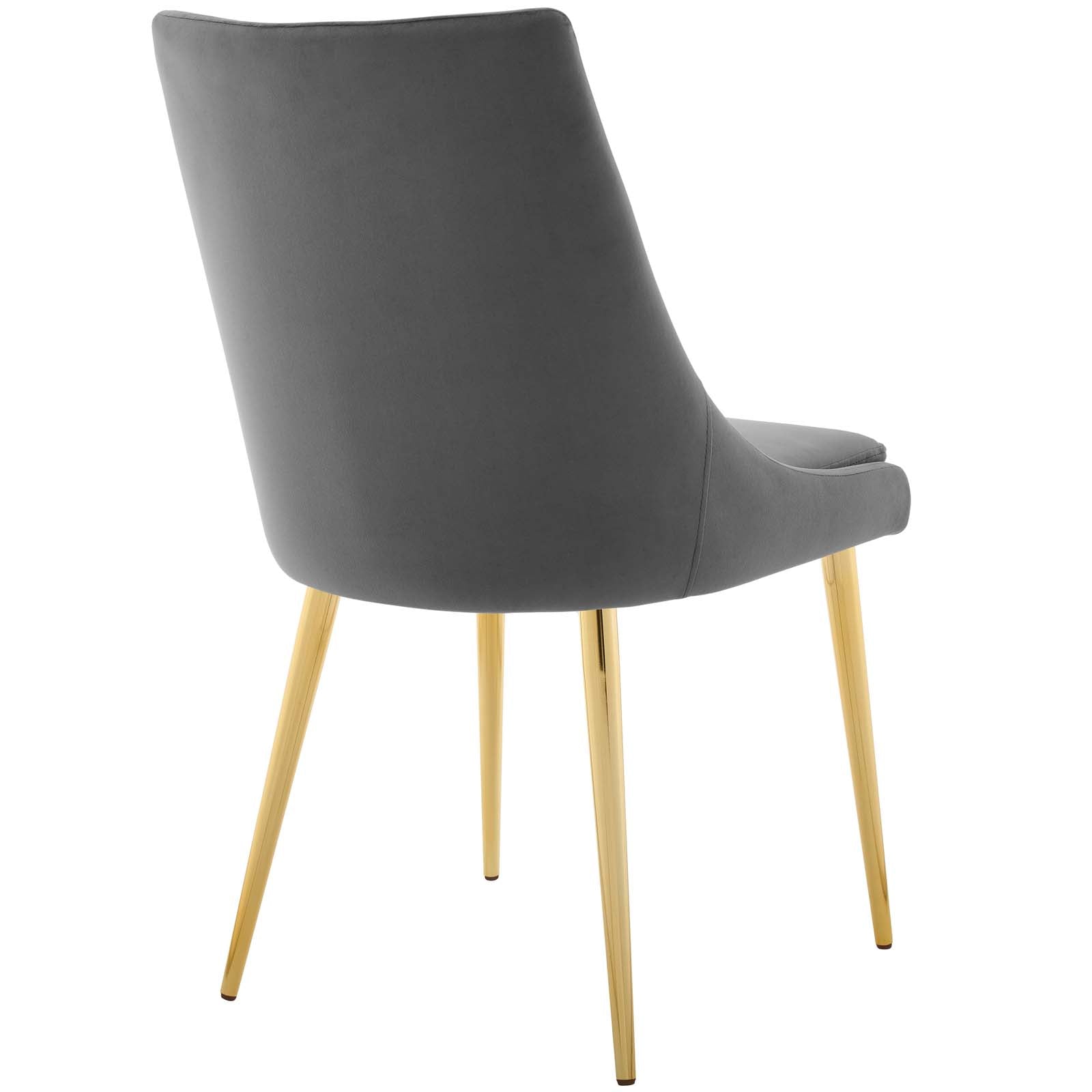 Modway Dining Chairs - Viscount Accent Performance Velvet Dining Chair Gray