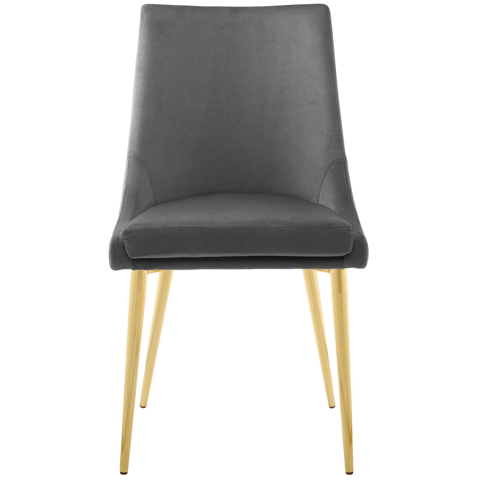 Modway Dining Chairs - Viscount Accent Performance Velvet Dining Chair Gray