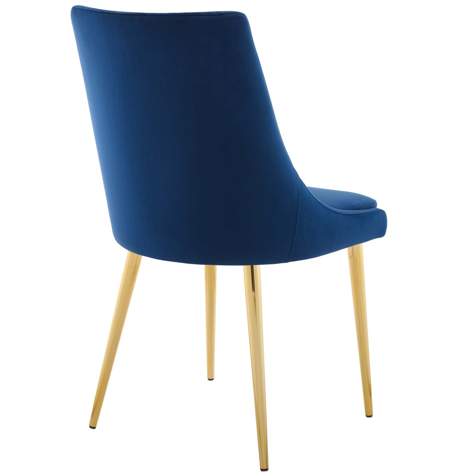 Modway Dining Chairs - Viscount Accent Performance Velvet Dining Chair Navy