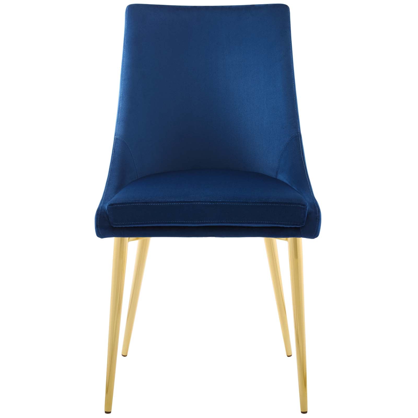 Modway Dining Chairs - Viscount Accent Performance Velvet Dining Chair Navy