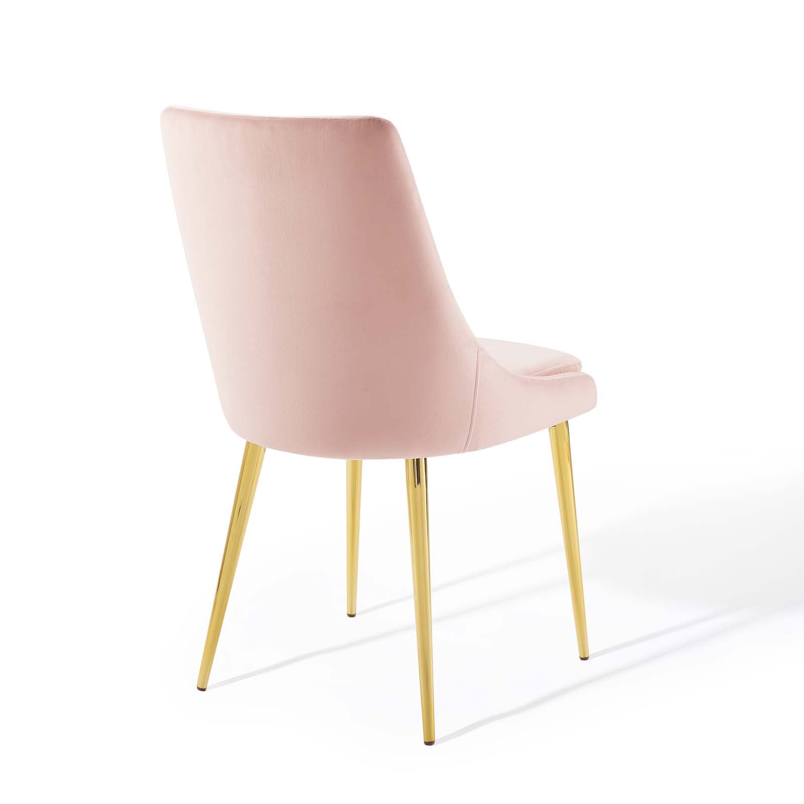 Modway Dining Chairs - Viscount Modern Accent Performance Velvet Dining Chair Pink