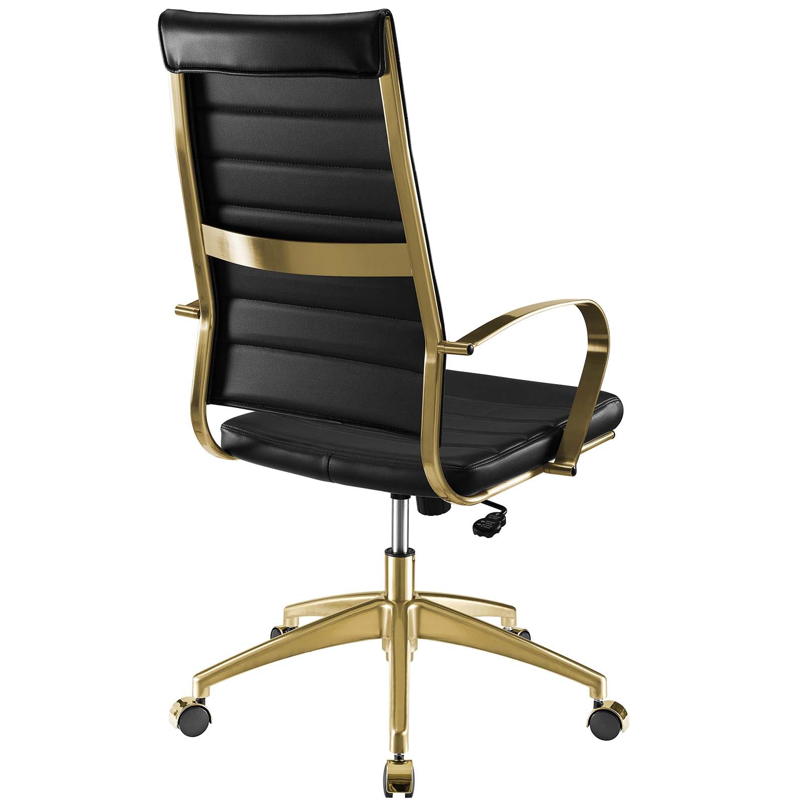 Modway Task Chairs - Jive Gold Stainless Steel Highback Office Chair Gold Black