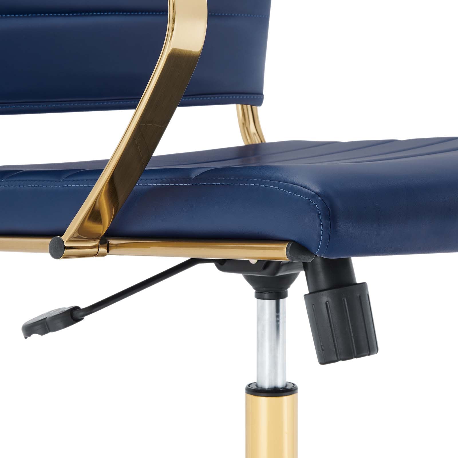 Modway Task Chairs - Jive Gold Stainless Steel Highback Office Chair Gold Navy
