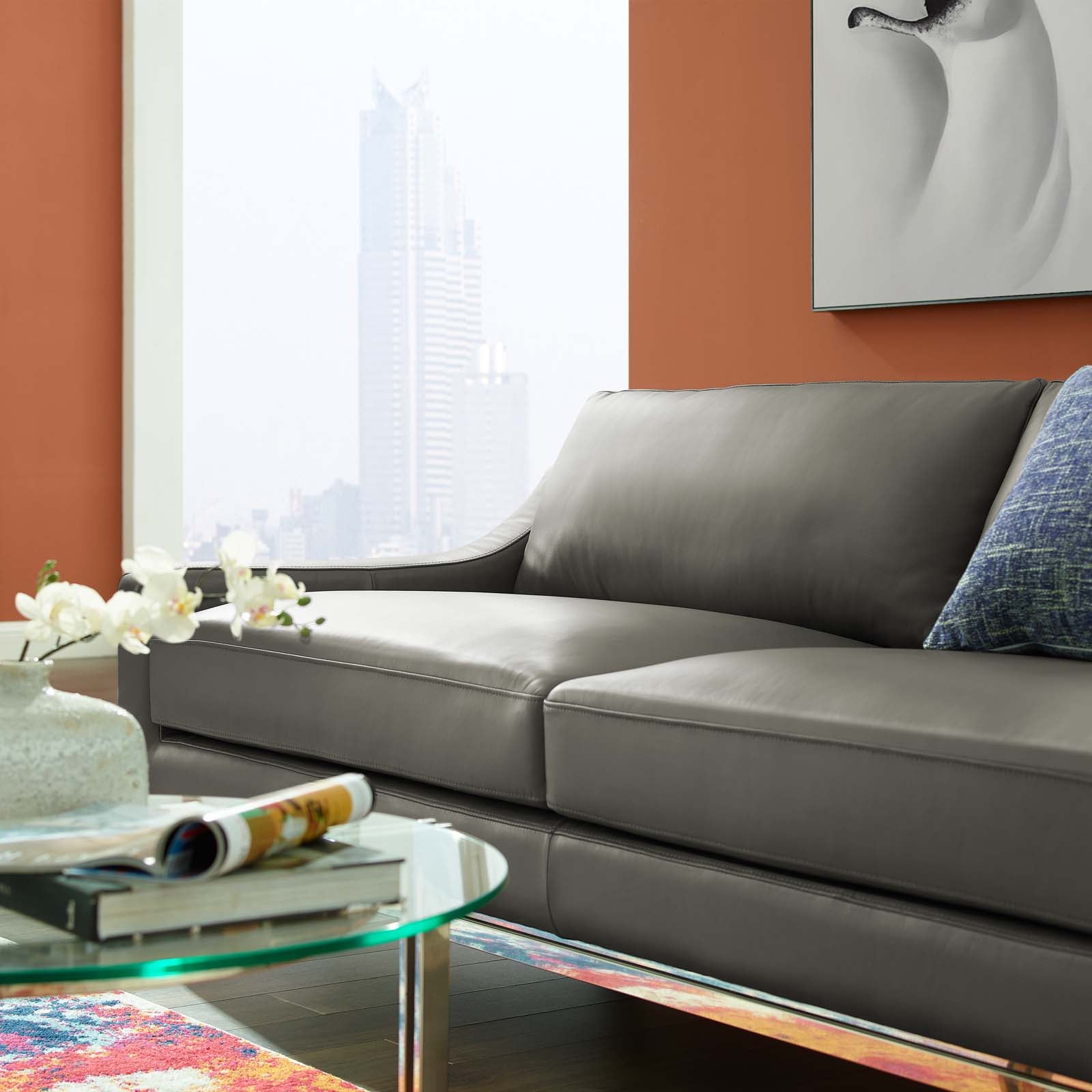 Modway Sofas & Couches - Harness 83.5" Sofa Gray