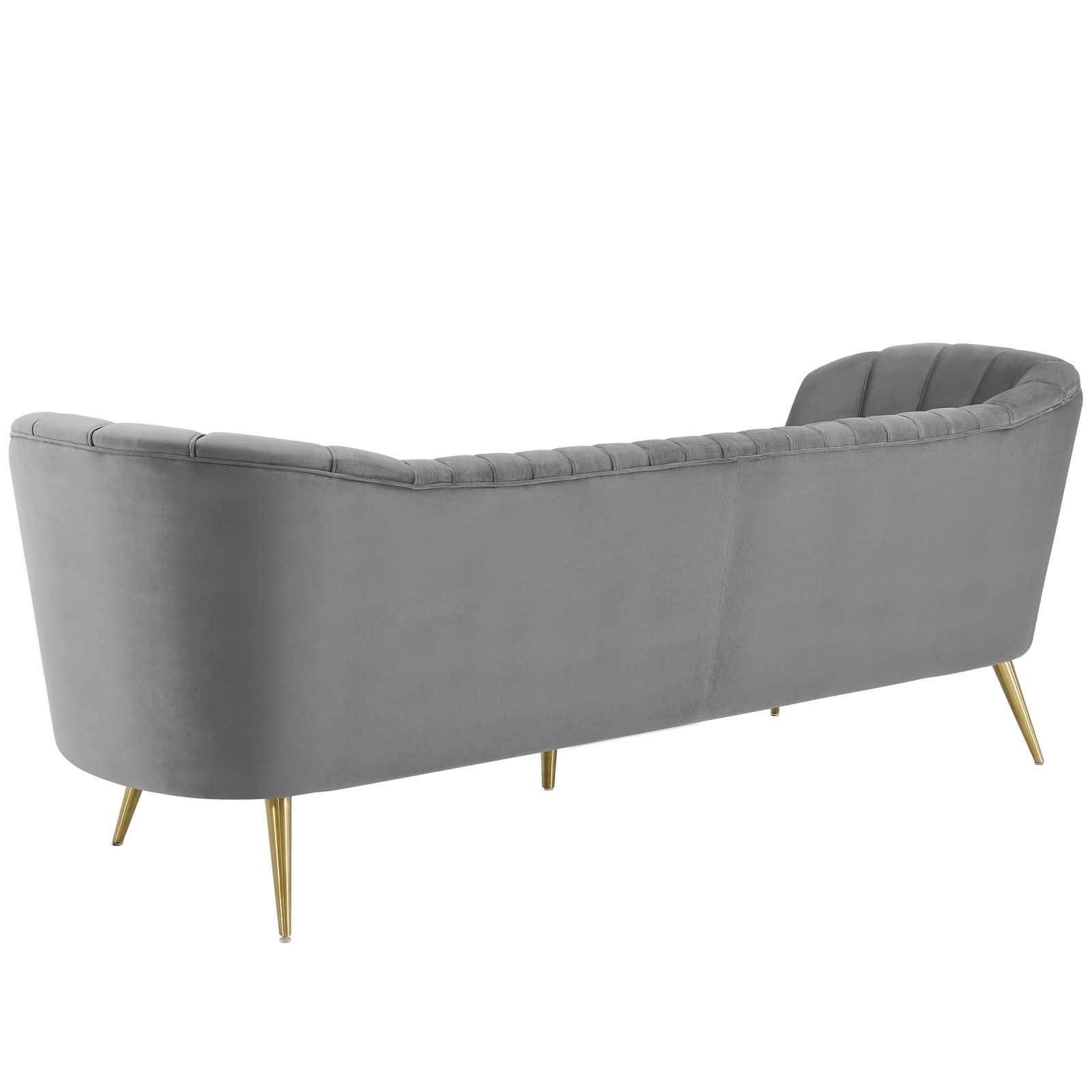Modway Sofas & Couches - Opportunity Performance Velvet Sofa Gray