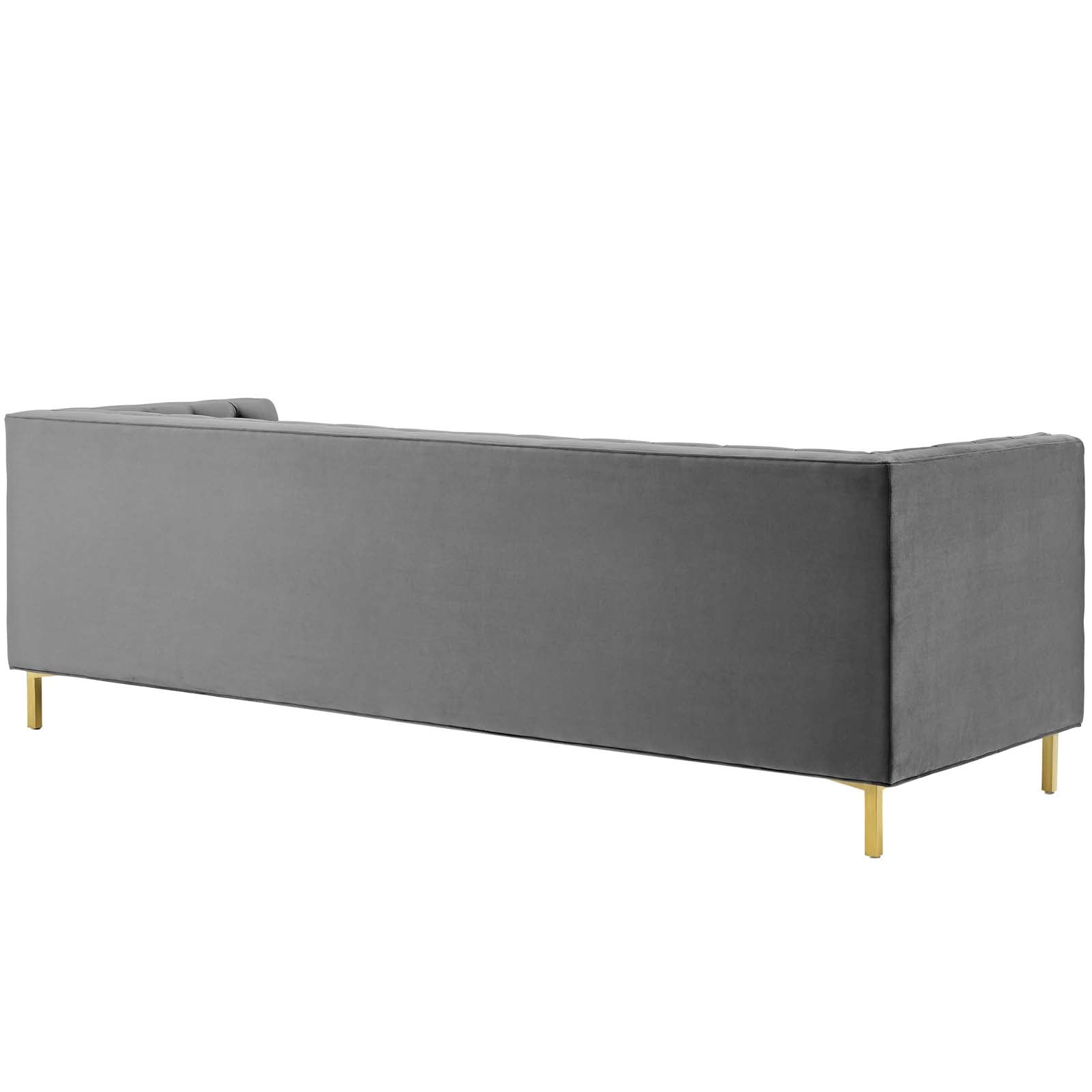 Modway Sofas & Couches - Delight Tufted Button Performance Velvet Sofa Gray