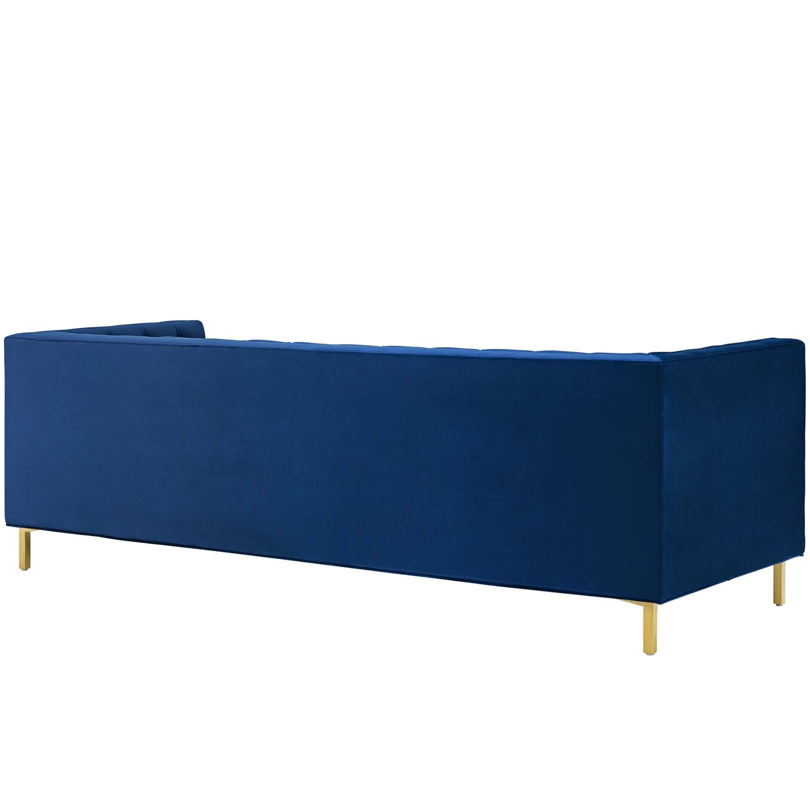 Modway Sofas & Couches - Delight Tufted Button Performance Velvet Sofa Navy