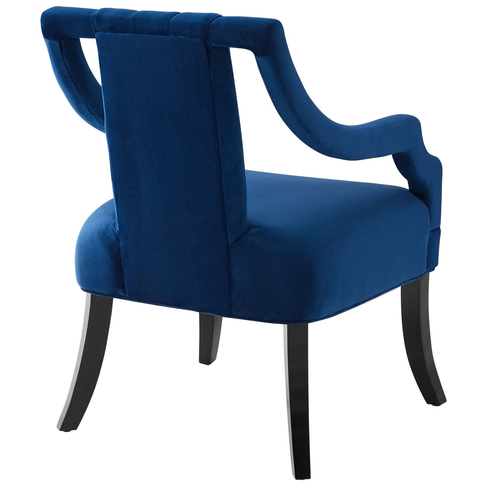 Modway Accent Chairs - Harken Performance Velvet Accent Chair Navy