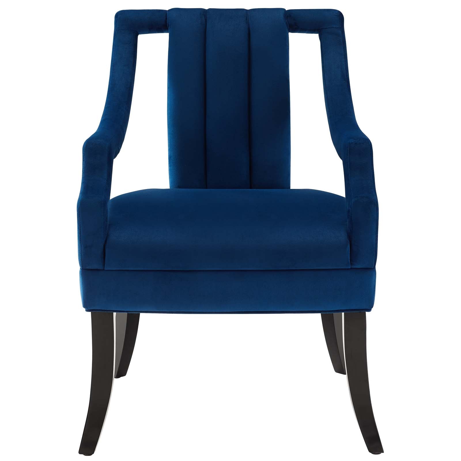 Modway Accent Chairs - Harken Performance Velvet Accent Chair Navy