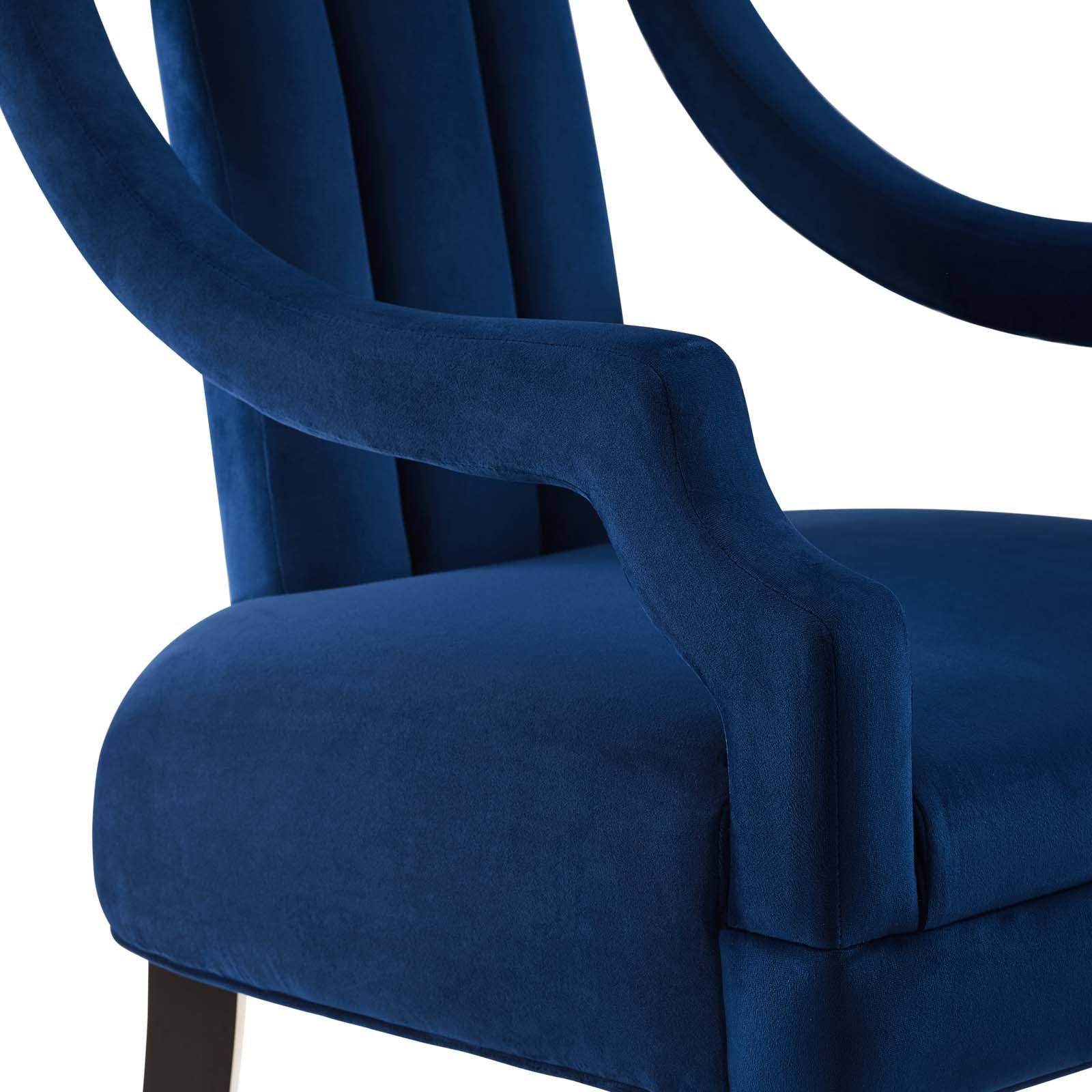 Modway Accent Chairs - Harken Performance Velvet Accent Chair Navy