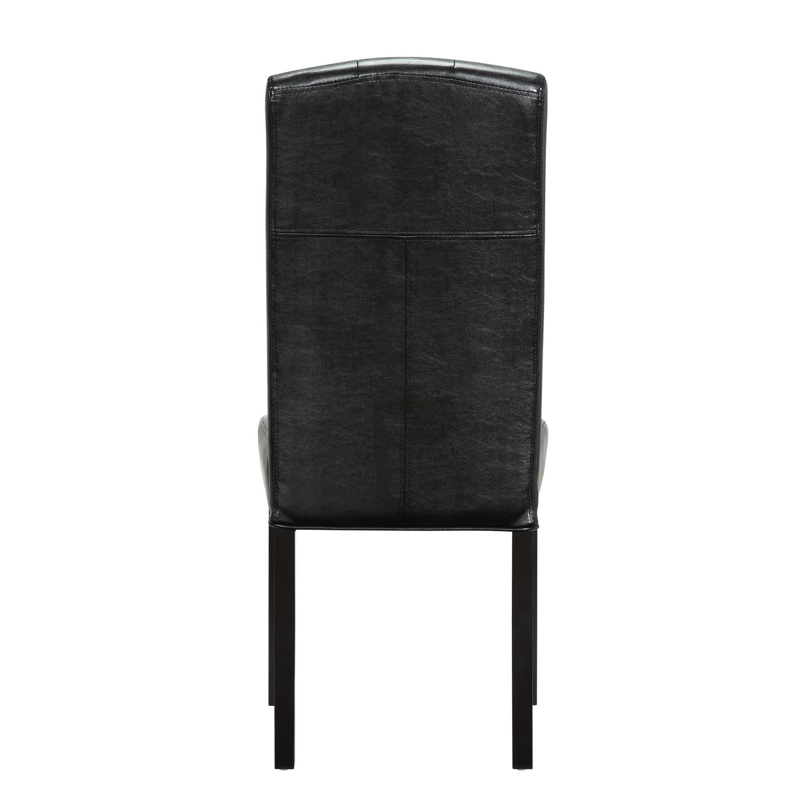 Modway Dining Chairs - Perdure Dining Chairs Vinyl Set of 4 Black