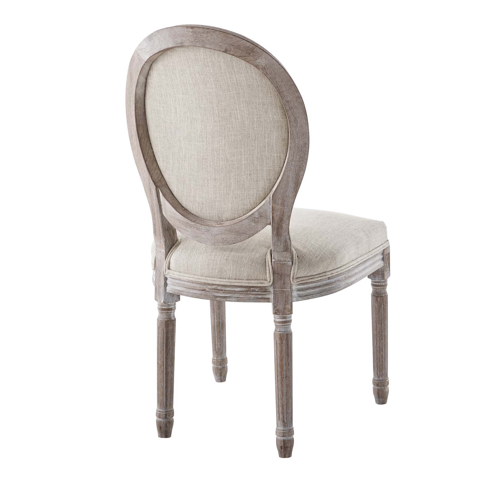 Modway Dining Chairs - Emanate Dining Side Chair Upholstered Fabric Set of 2 Beige
