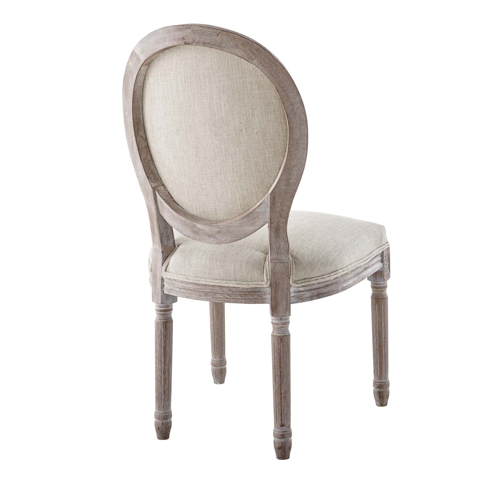 Modway Dining Chairs - Arise Dining Side Chair Upholstered Fabric Set of 4 Beige