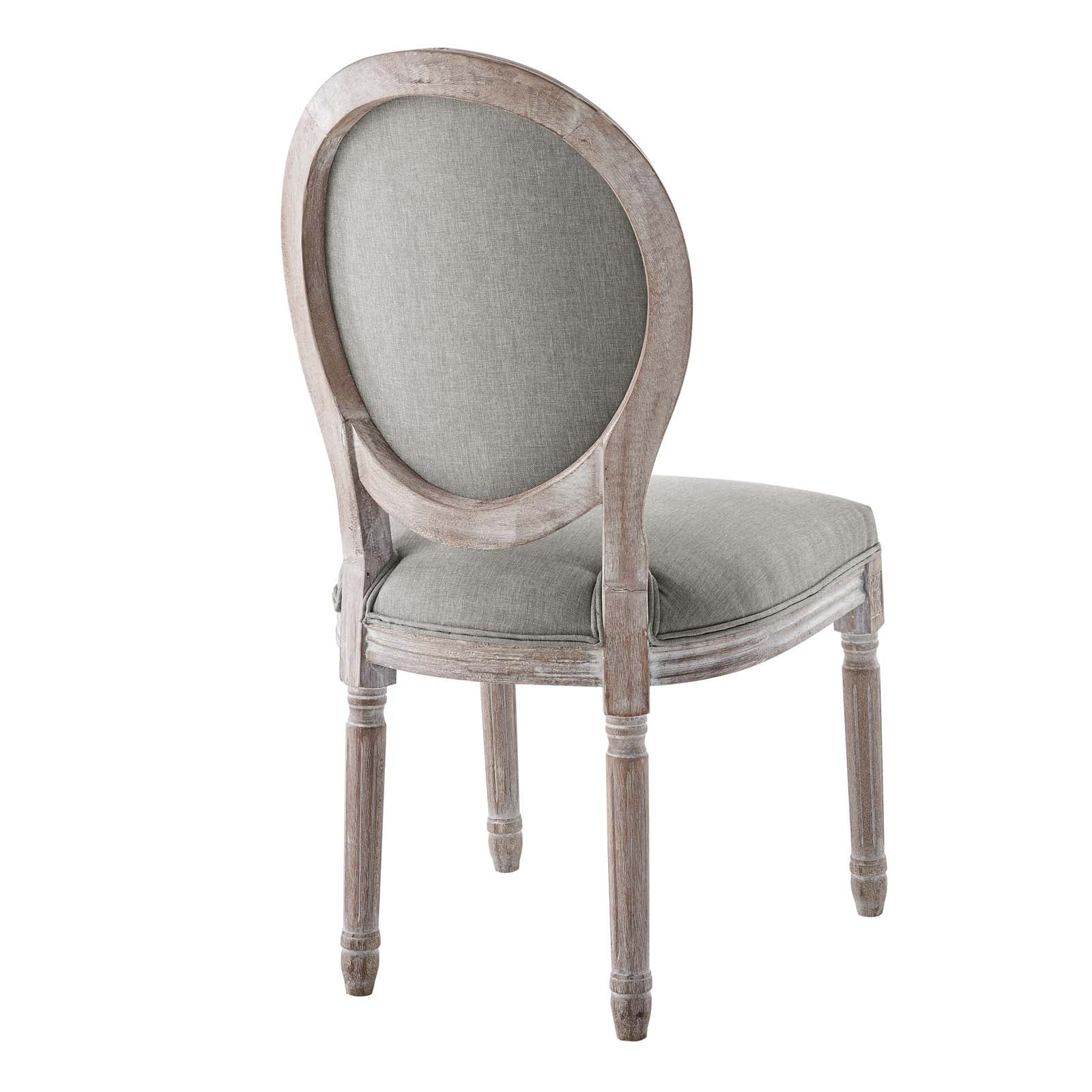 Modway Dining Chairs - Arise Dining Side Chair Upholstered Fabric Set of 4 Light Gray