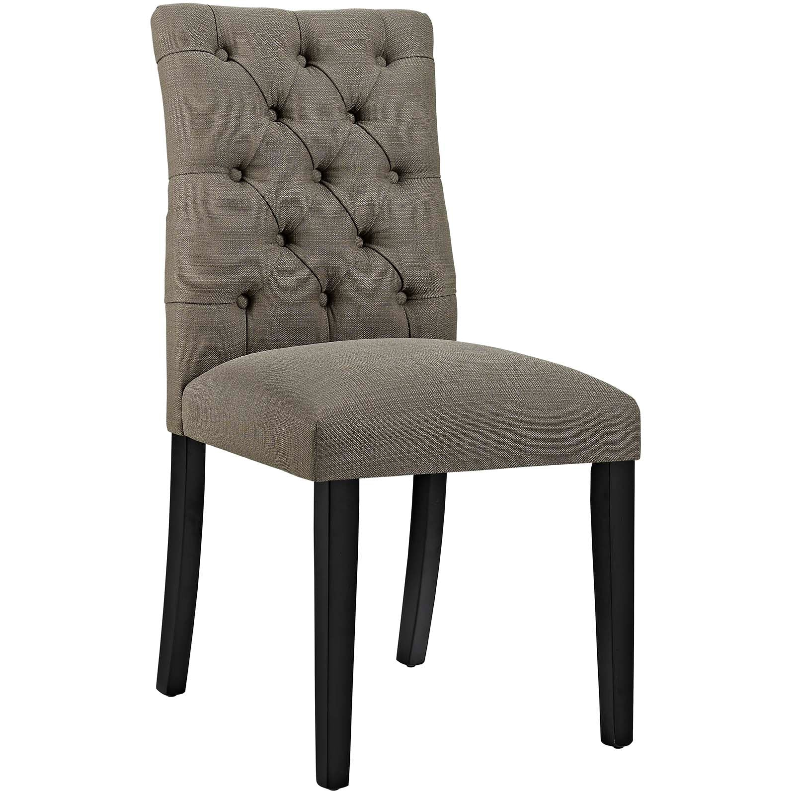 Modway Dining Chairs - Duchess Dining Chair Fabric ( Set of 2 ) Granite