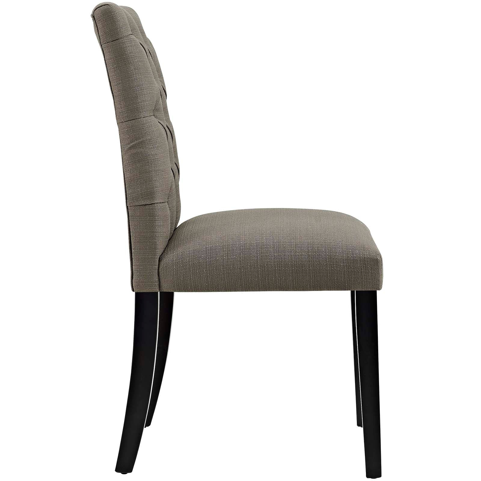 Modway Dining Chairs - Duchess Dining Chair Fabric ( Set of 2 ) Granite