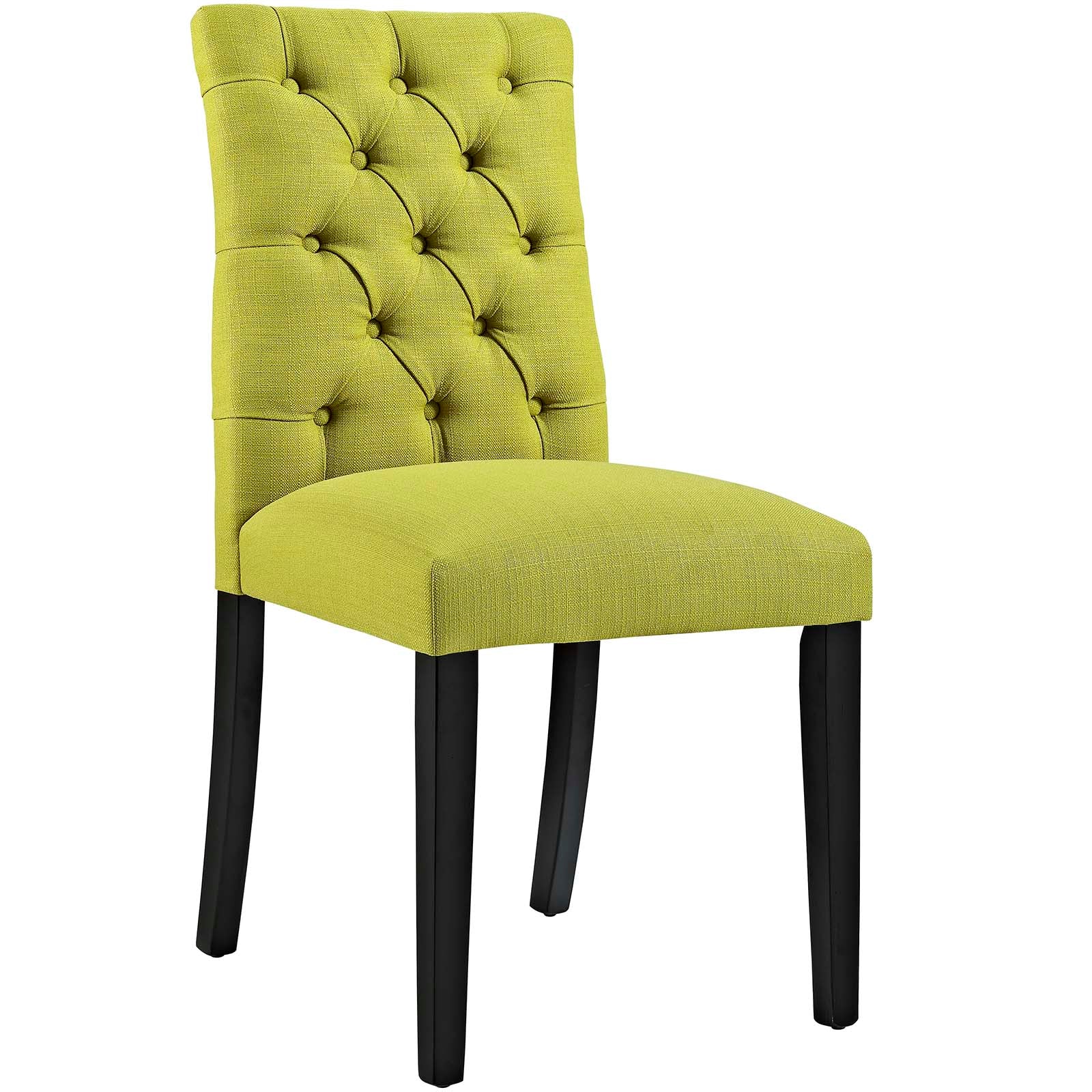 Modway Dining Chairs - Duchess Dining Chair Fabric Set of 2 Wheatgrass
