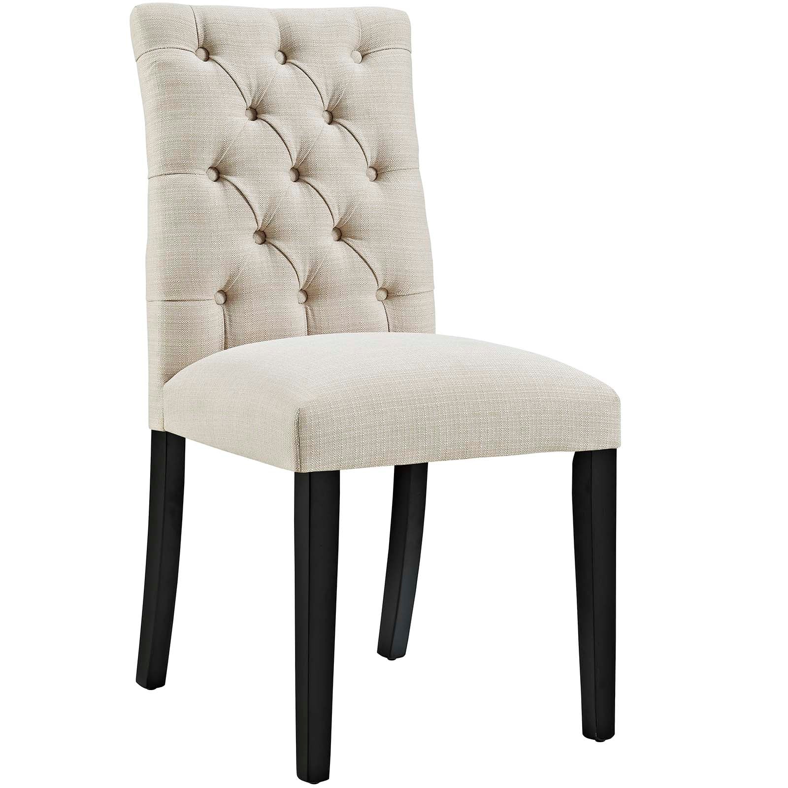 Modway Dining Chairs - Duchess Dining Chair Fabric Beige (Set of 4)