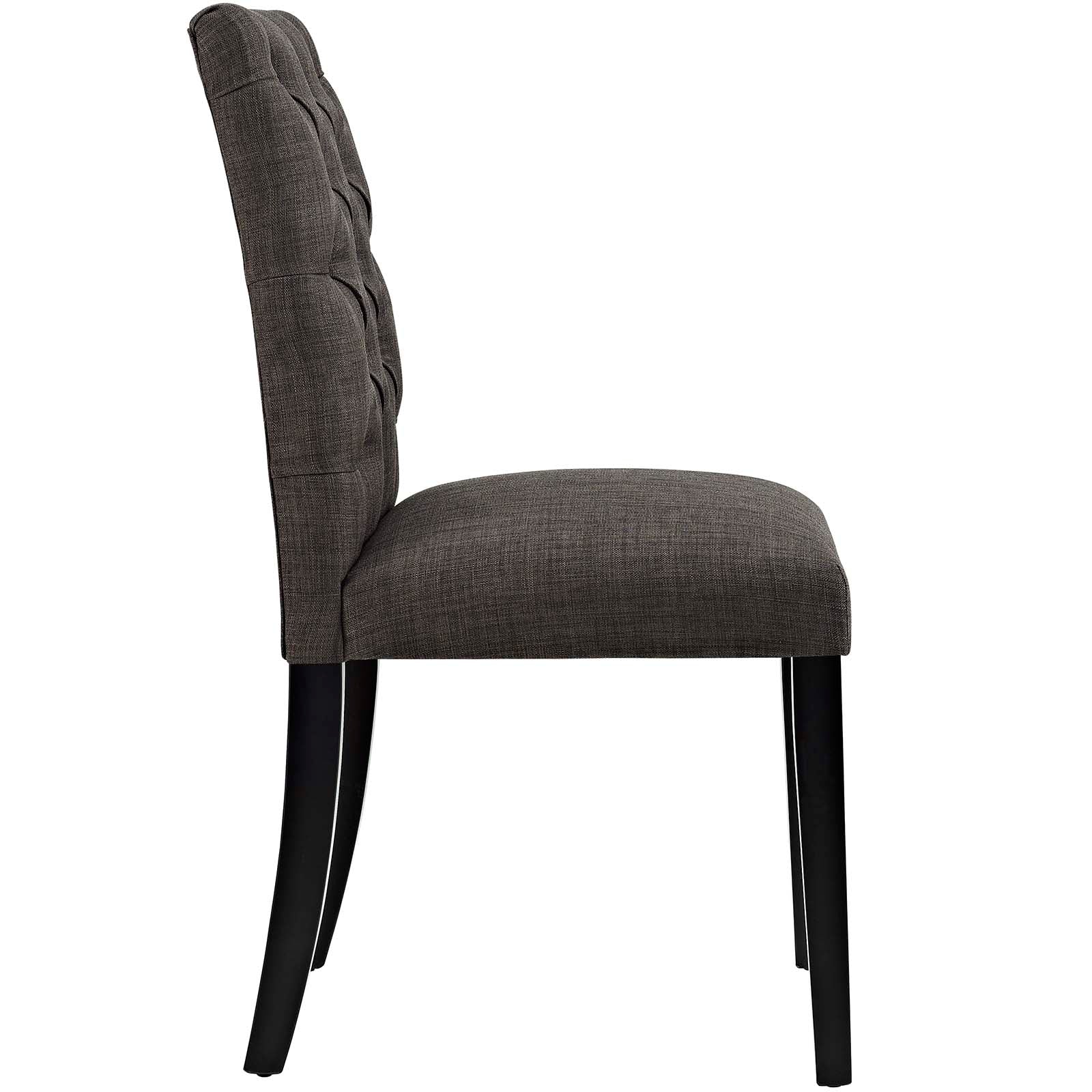 Modway Dining Chairs - Duchess Dining Chair Fabric ( Set of 4 ) Brown