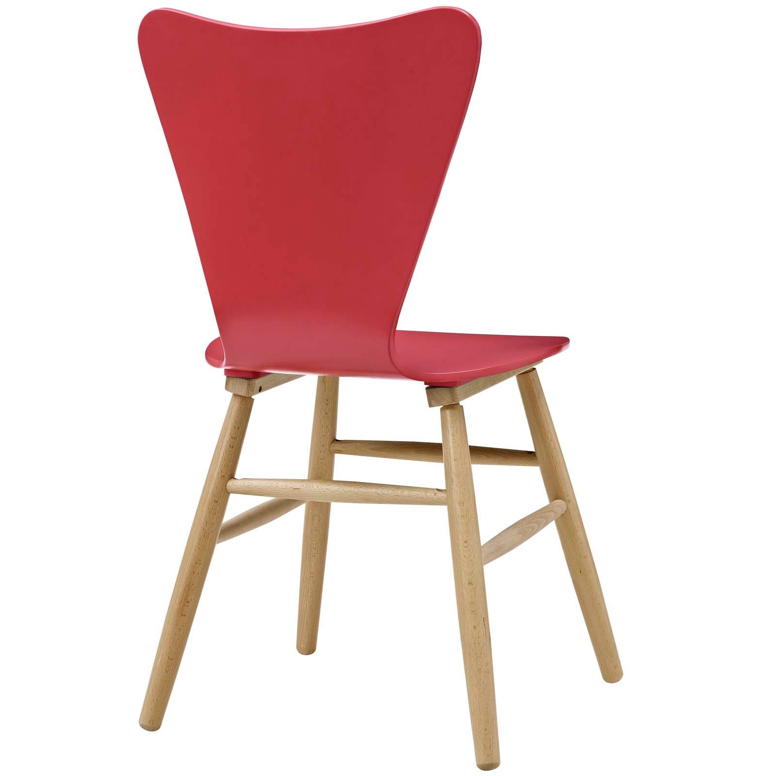 Modway Dining Chairs - Cascade Dining Chair Red (Set of 2)