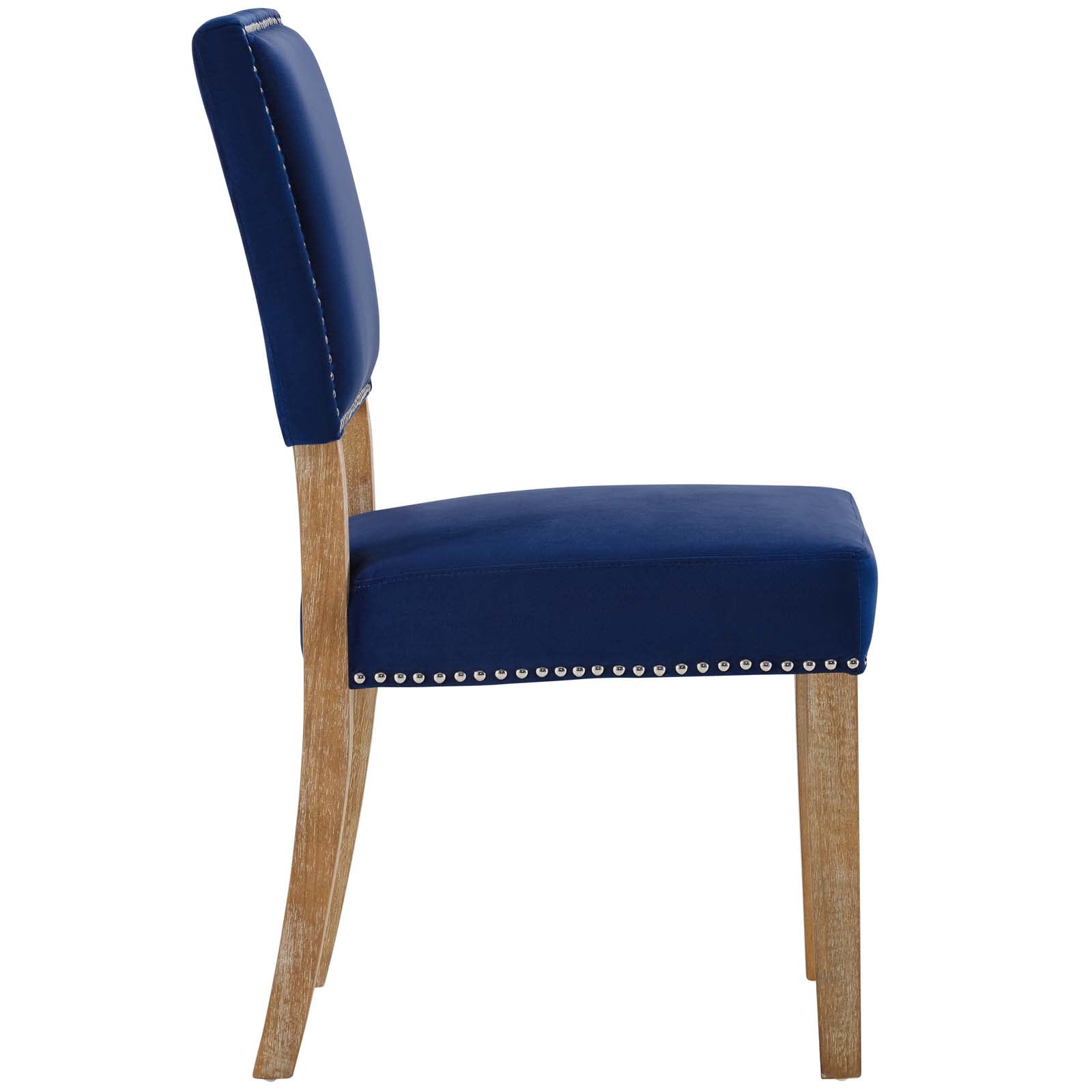 Modway Dining Chairs - Oblige Dining Chair Wood Navy ( Set of 2 )