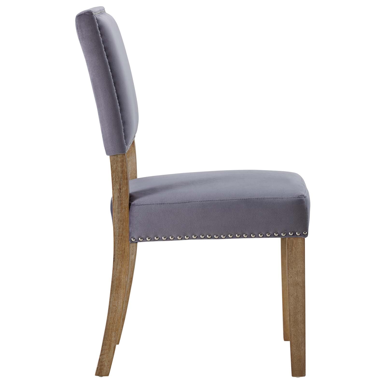 Modway Dining Chairs - Oblige Dining Chair Wood Gray ( Set of 4 )