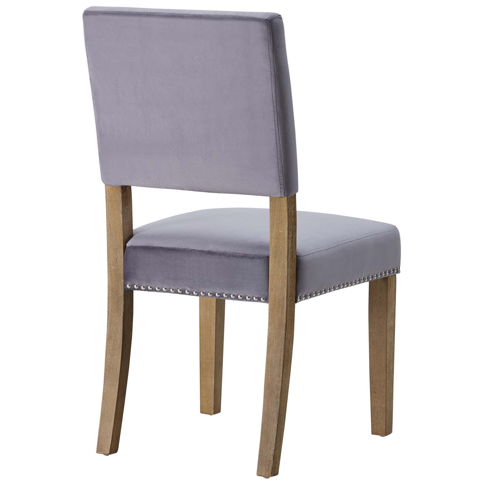 Modway Dining Chairs - Oblige Dining Chair Wood Gray ( Set of 4 )