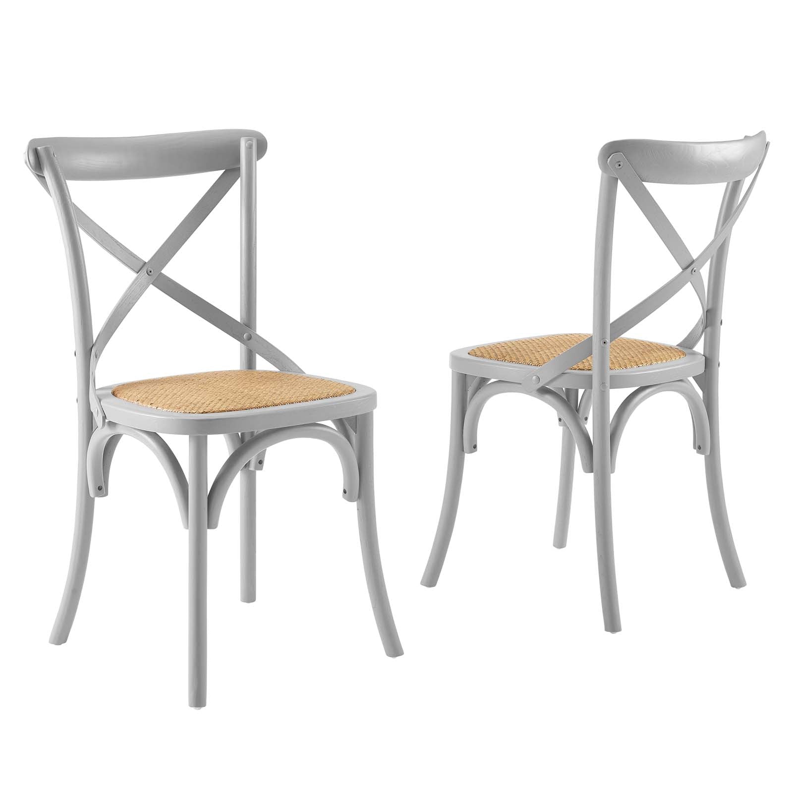 Modway Dining Chairs - Gear Dining Side Chair ( Set Of 2 ) Light Gray