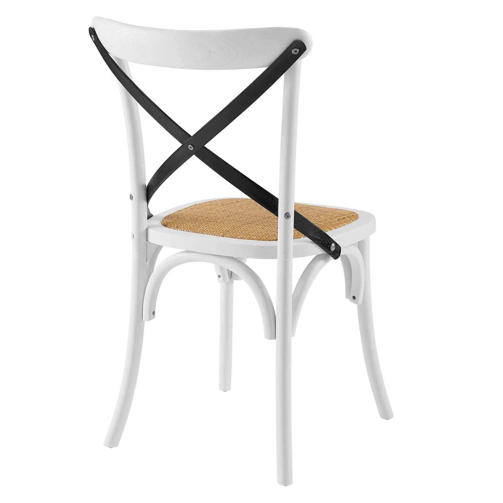 Modway Dining Chairs - Gear Dining Side Chair Set of 2 White Black White Black