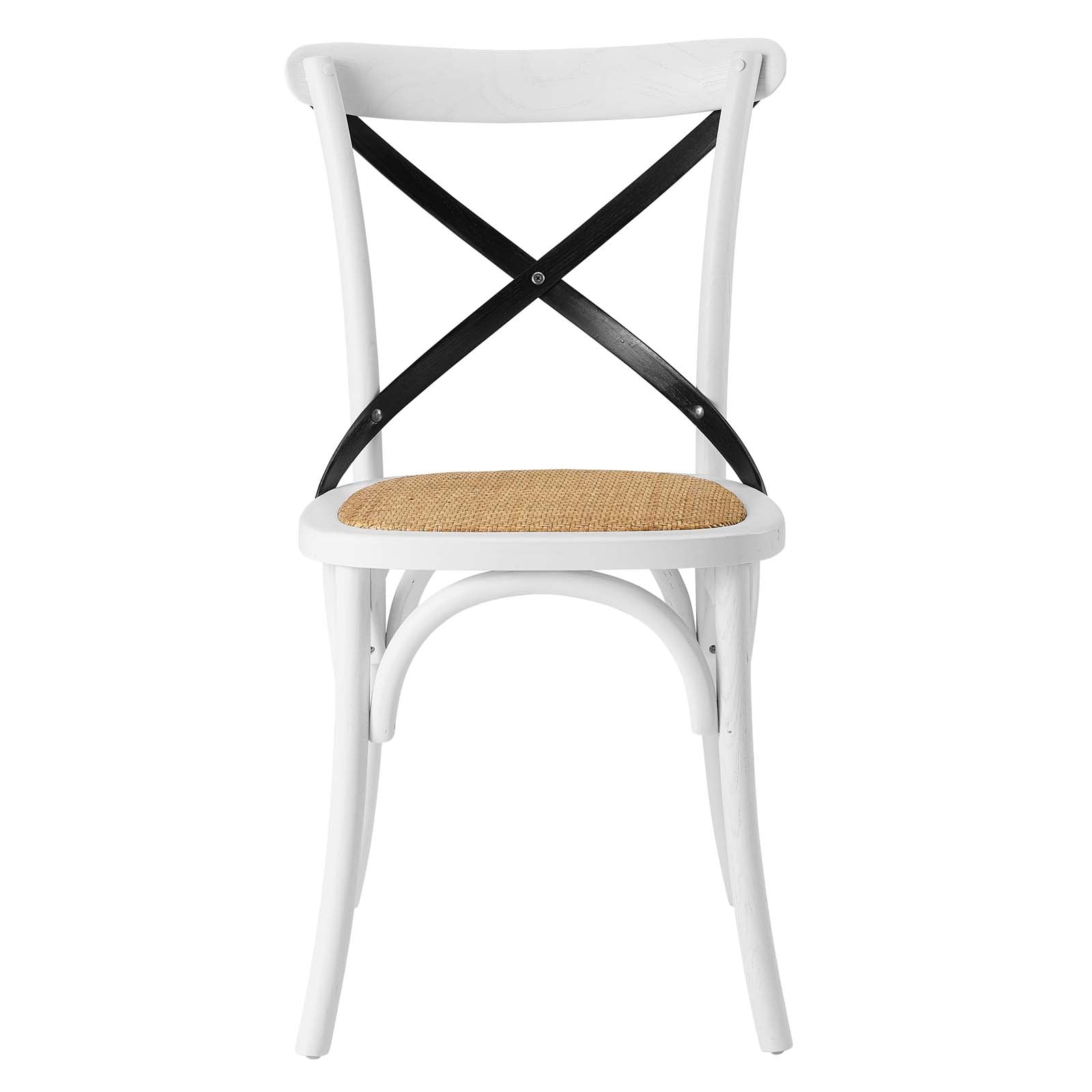 Modway Dining Chairs - Gear Dining Side Chair Set of 2 White Black White Black