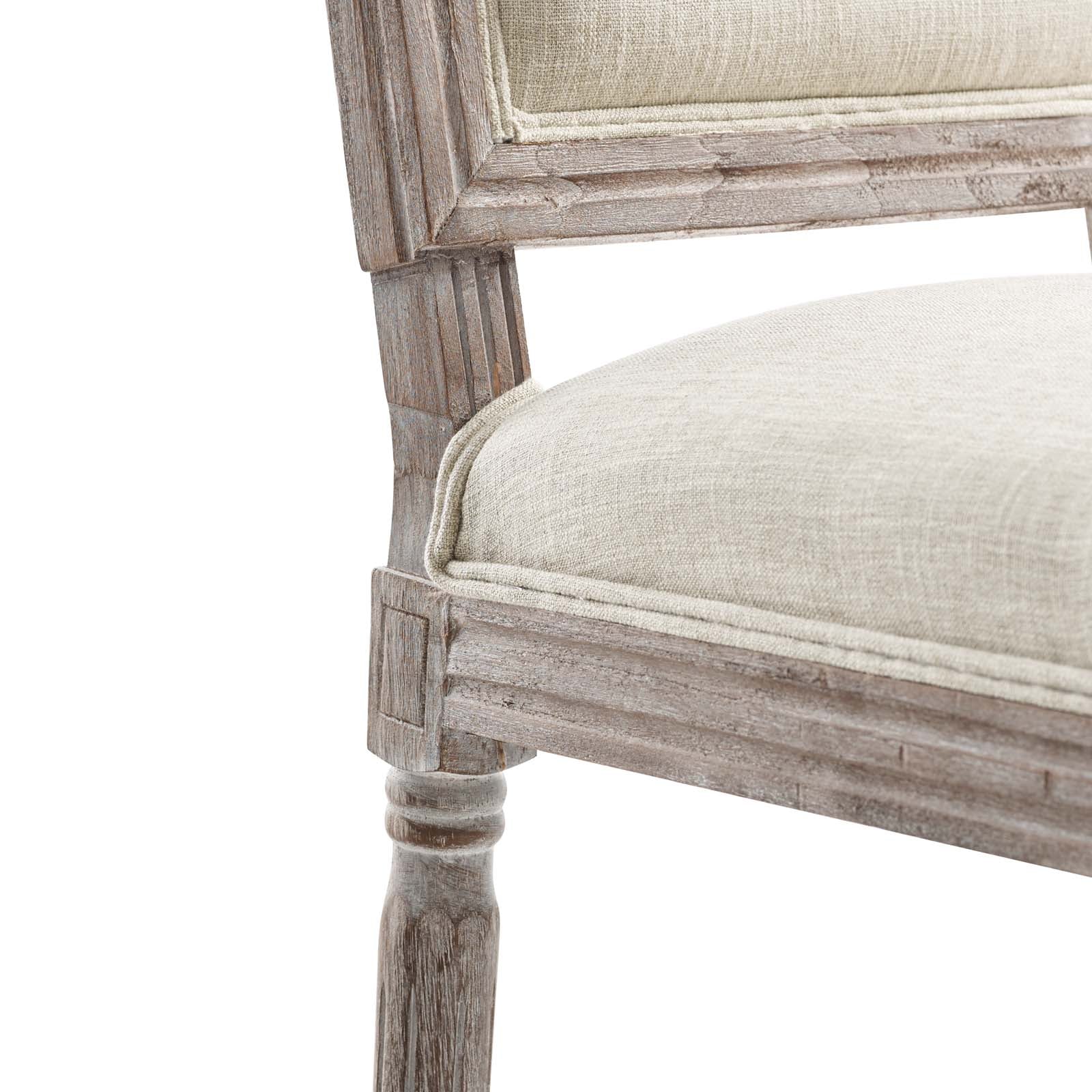 Modway Dining Chairs - Court Dining Side Chair Upholstered Fabric ( Set Of 2 ) Beige