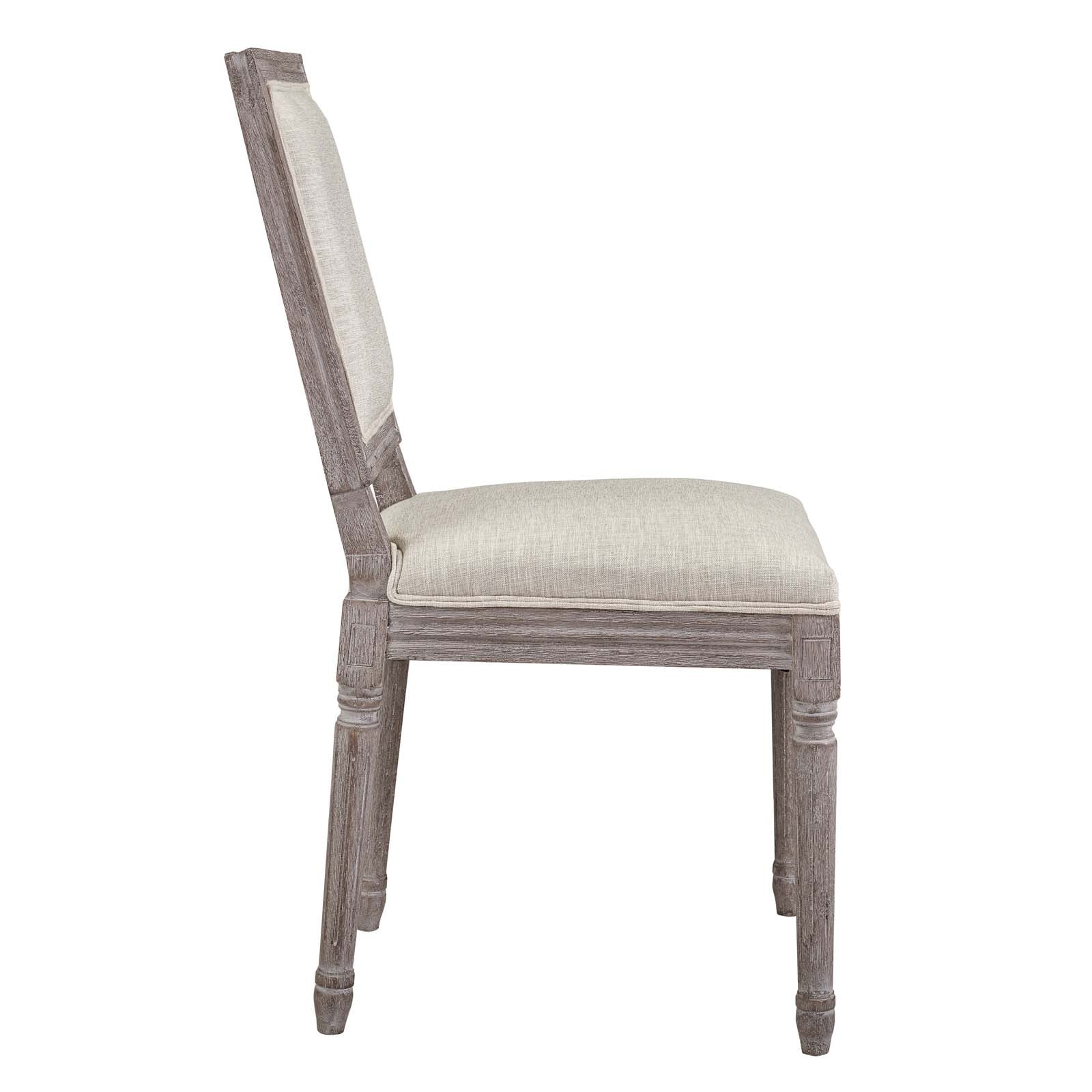 Modway Dining Chairs - Court Dining Side Chair Upholstered Fabric ( Set Of 4 ) Beige