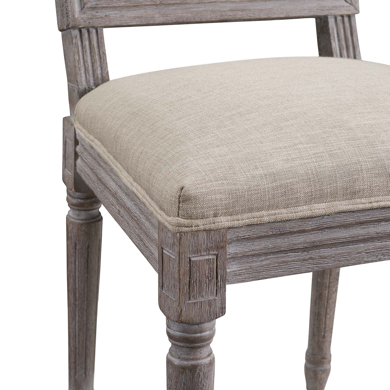 Modway Dining Chairs - Court Dining Side Chair Upholstered Fabric ( Set Of 4 ) Beige