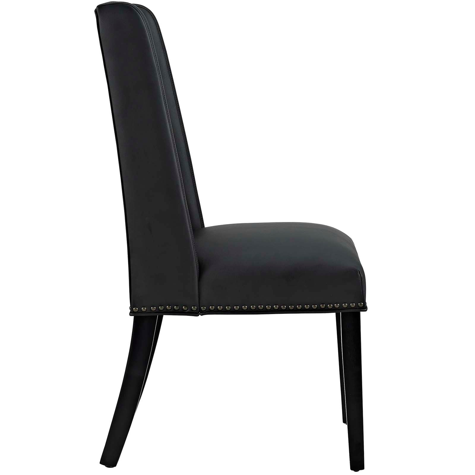 Modway Dining Chairs - Baron Dining Chair Vinyl ( Set of 4 ) Black