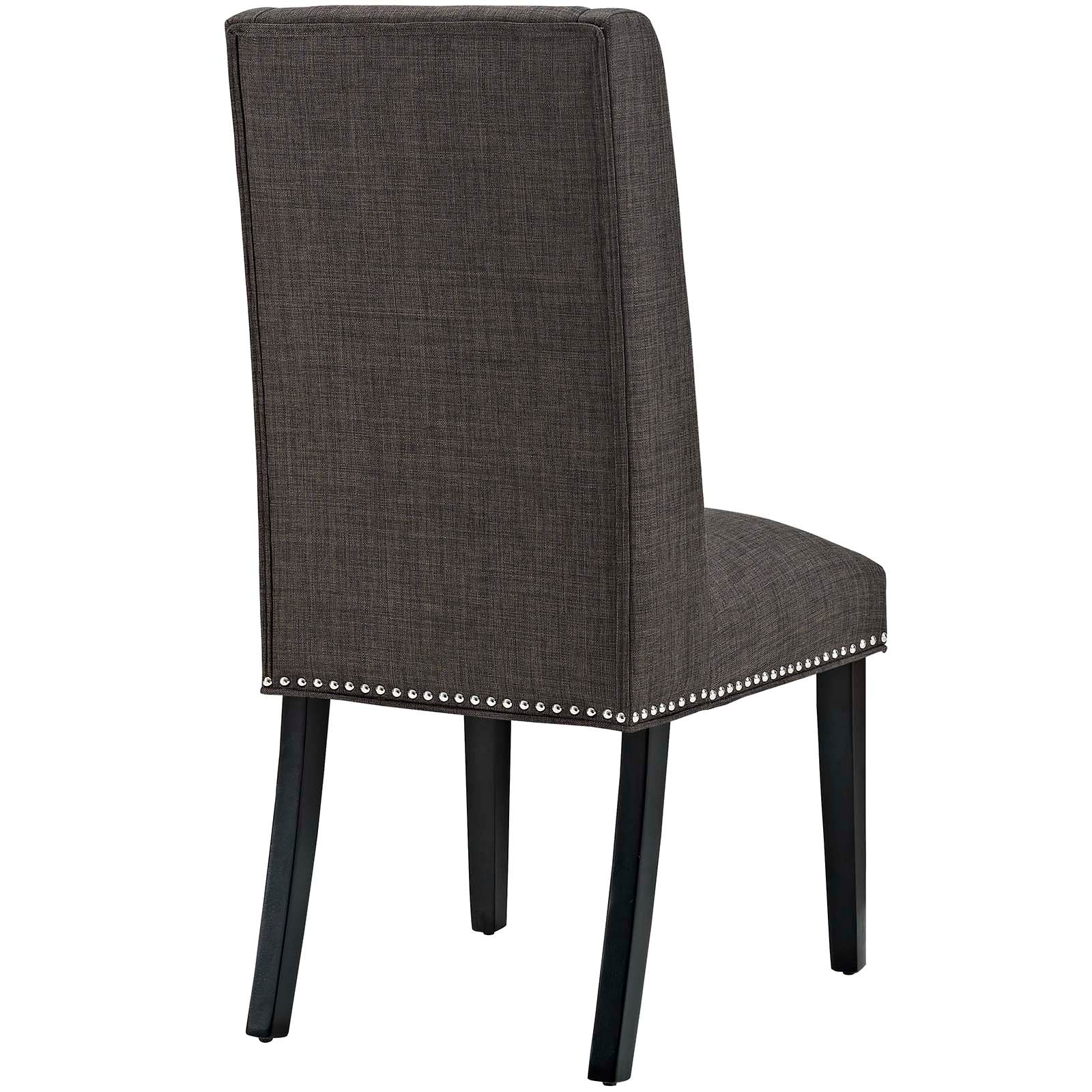Modway Dining Chairs - Baron Dining Chair Fabric Set of 4 Brown