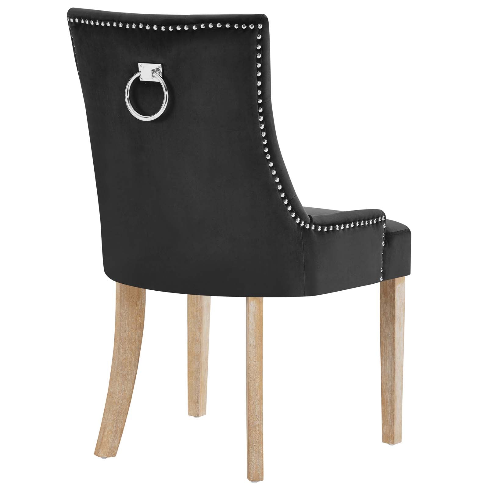 Modway Dining Chairs - Pose Dining Chair Performance Velvet Black ( Set of 2 )
