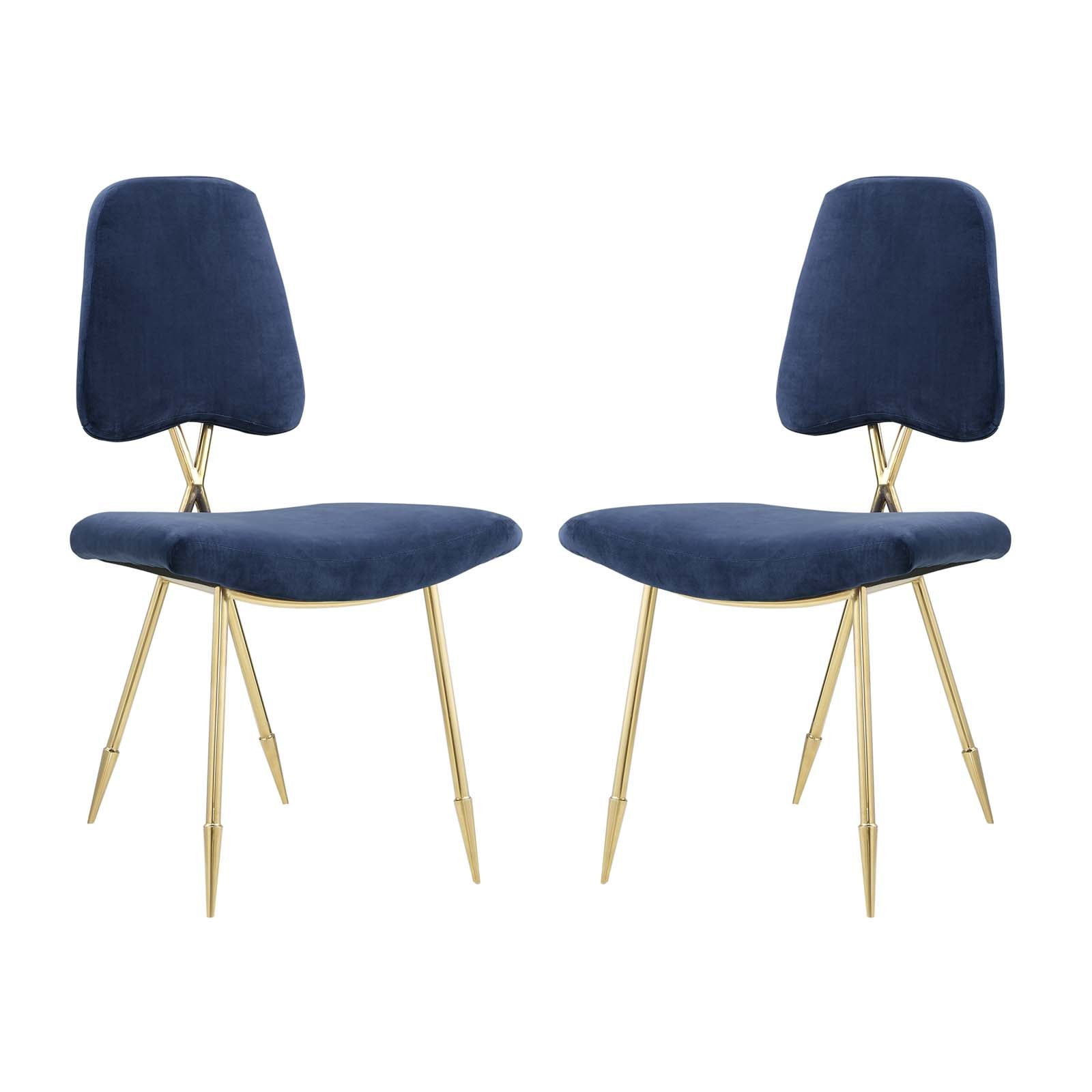 Ponder Dining Side Chair  Navy (Set of 2)
