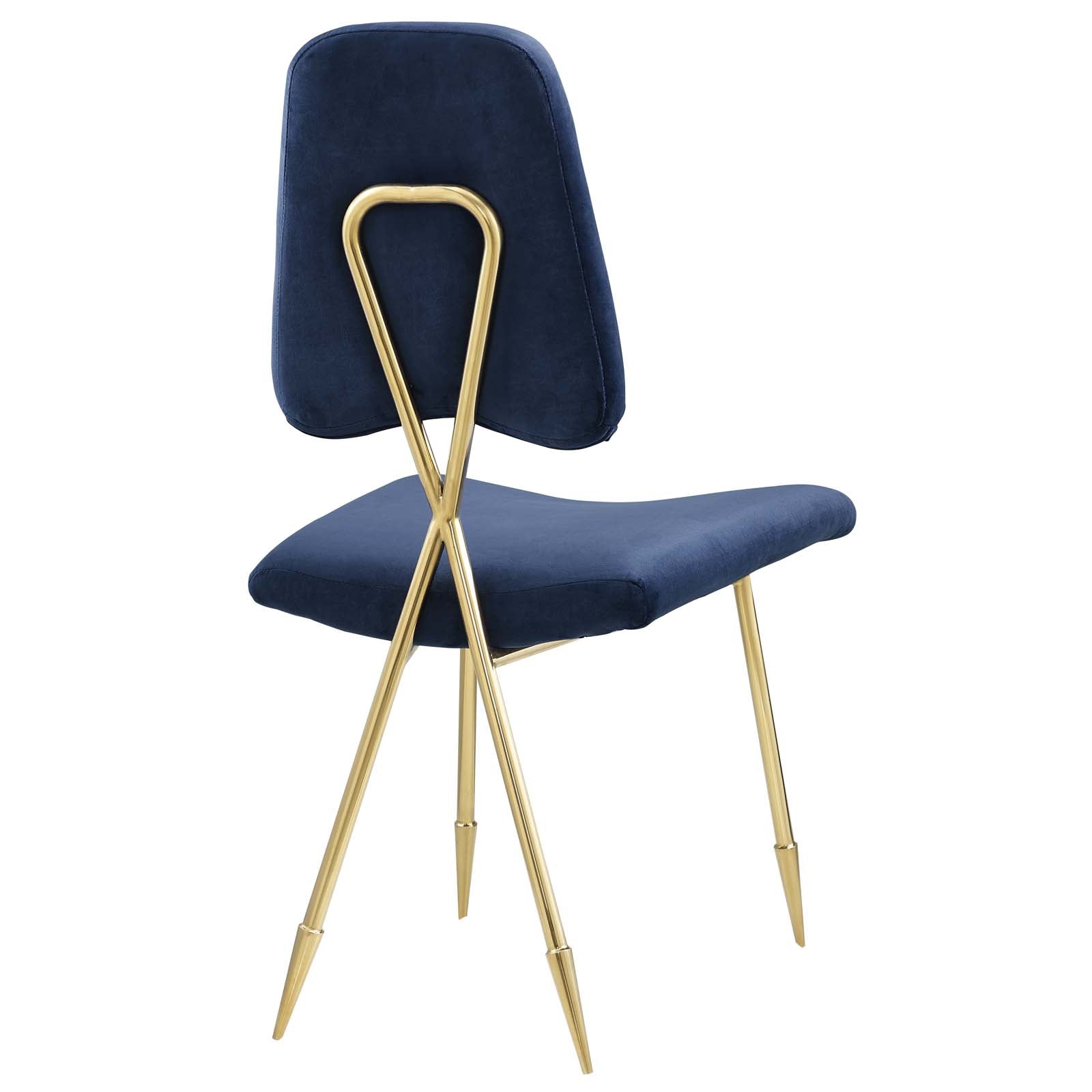 Modway Dining Chairs - Ponder Dining Side Chair Navy (Set of 2)