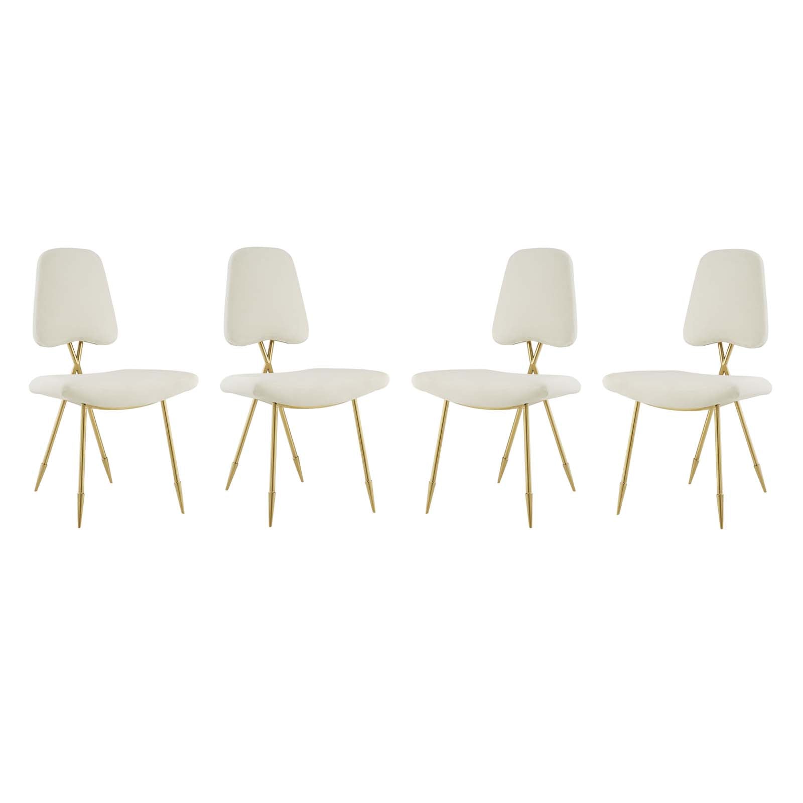 Modway Dining Chairs - Ponder Dining Side Chair Ivory (Set of 4)