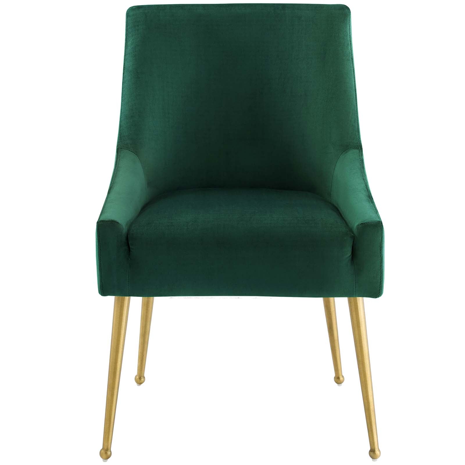 Modway Dining Chairs - Discern Upholstered Performance Velvet Dining Chair Green