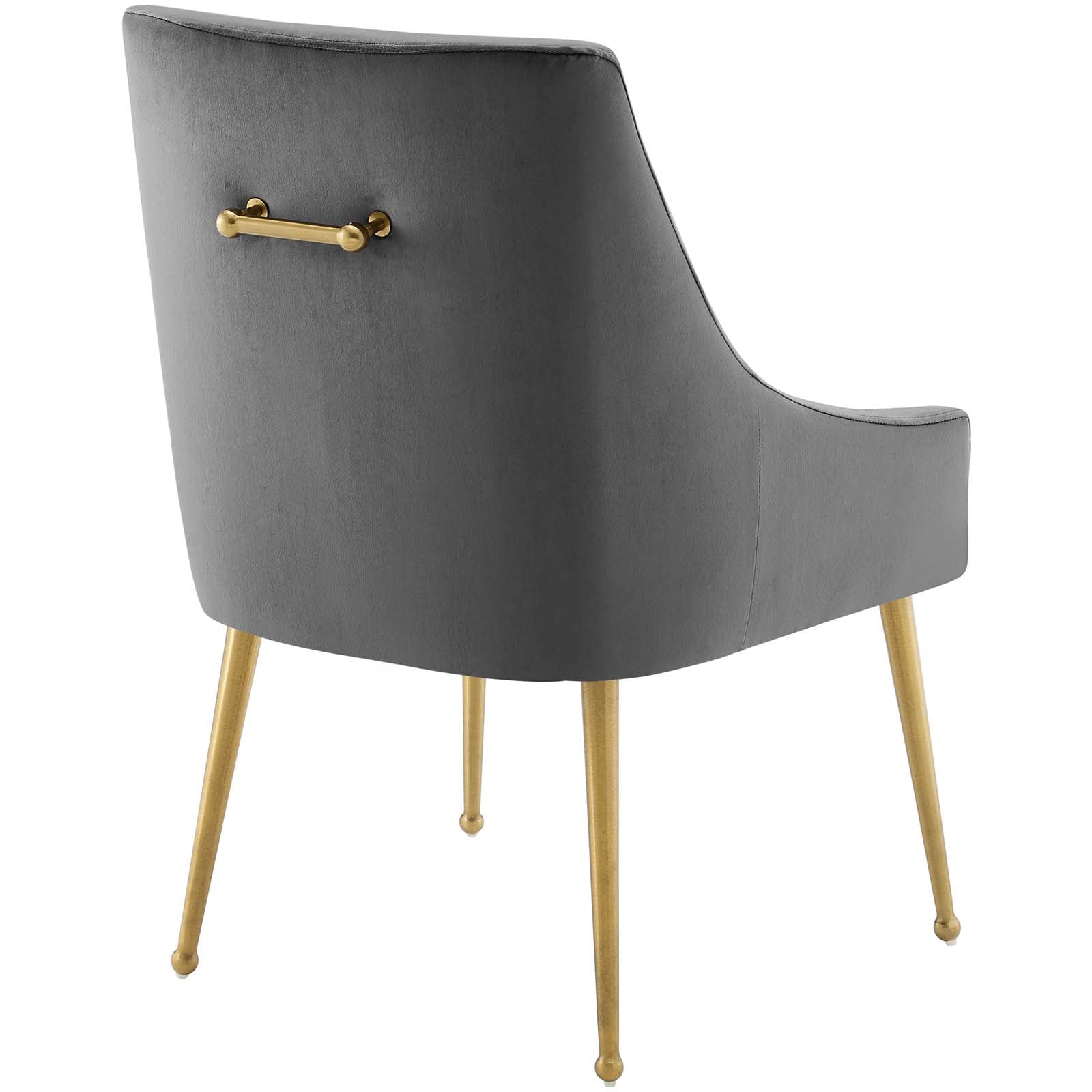 Modway Dining Chairs - Discern Upholstered Performance Velvet Dining Chair Gray