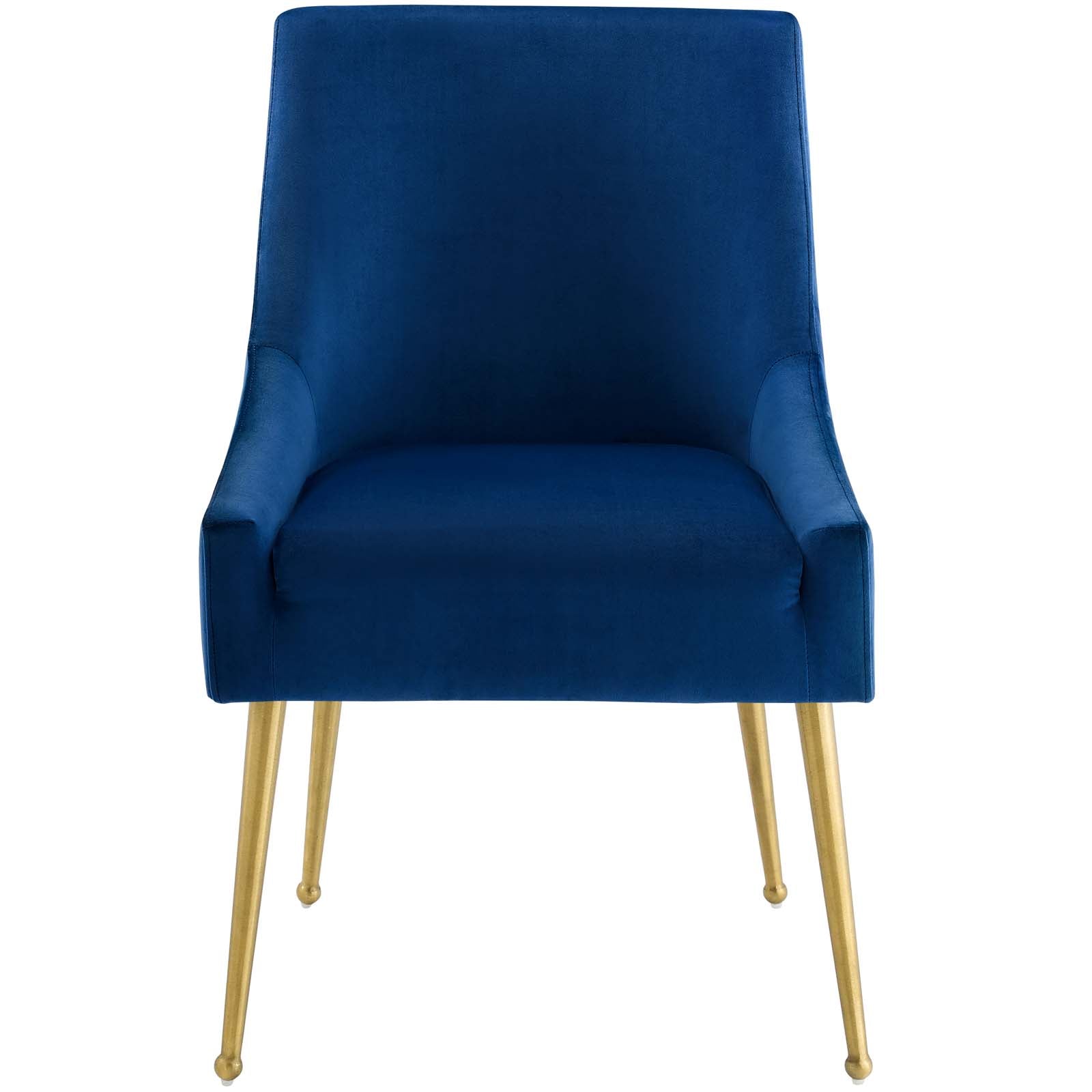 Modway Dining Chairs - Discern Upholstered Performance Velvet Dining Chair Navy