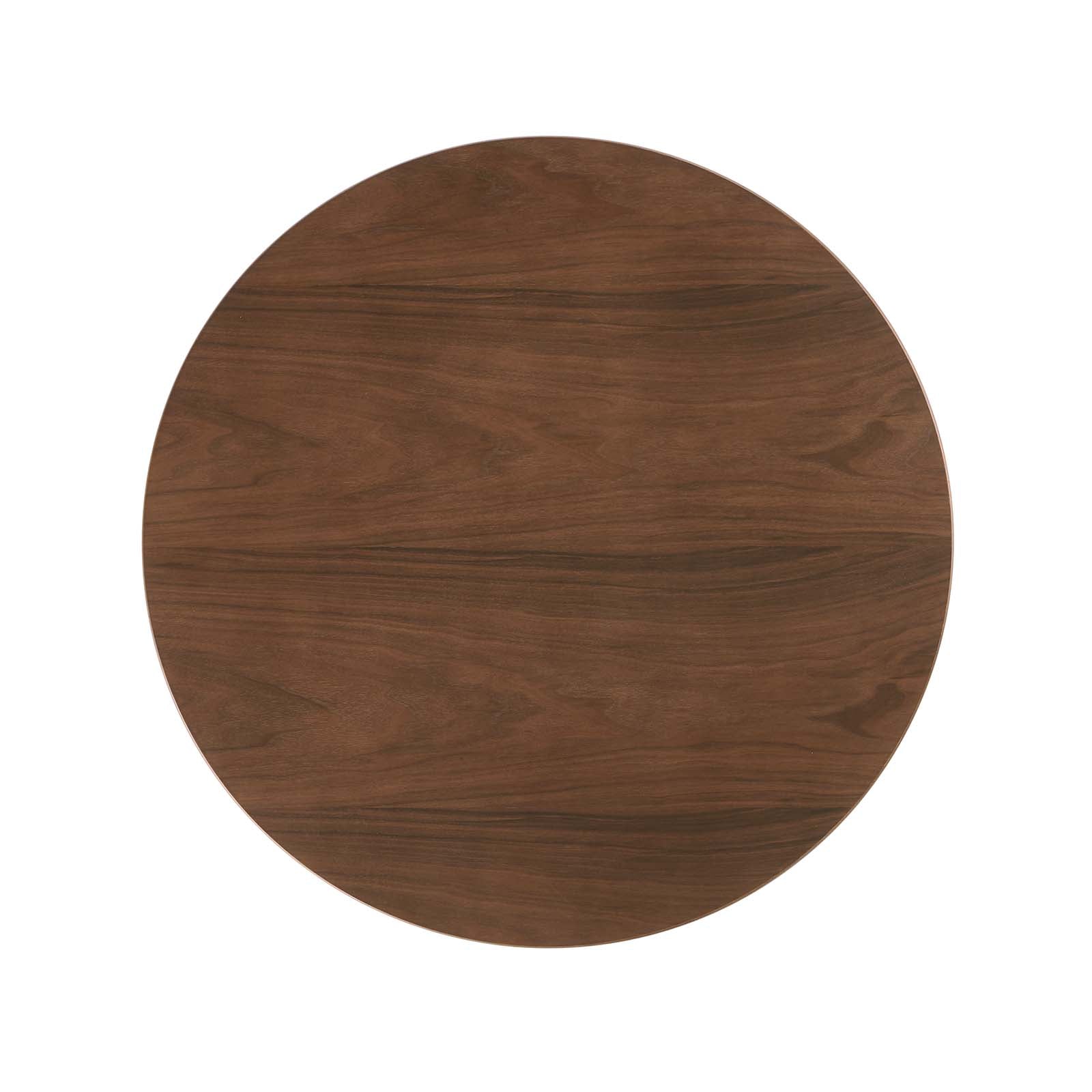 Modway Dining Tables - Lippa 36" Round Walnut Dining Table Black Walnut