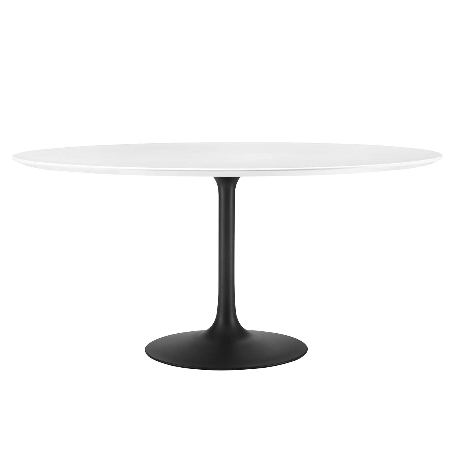 Modway Dining Tables - Lippa 60" Round Wood Dining Table Black White