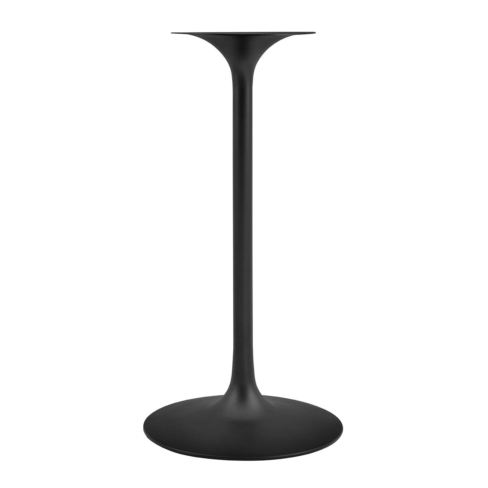 Modway Bar Tables - Lippa 28" Round Artificial Marble Bar Table Black White